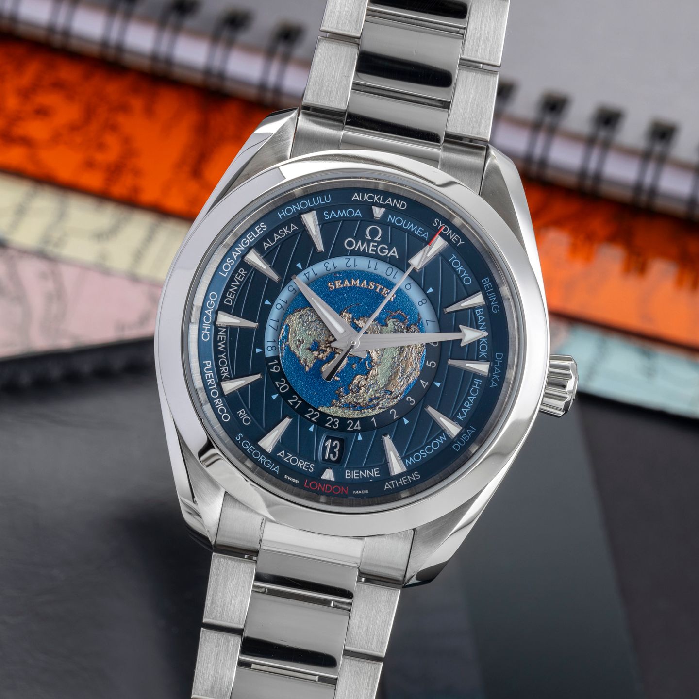 Omega Seamaster Aqua Terra 220.10.43.22.03.001 (Unknown (random serial)) - Blue dial 43 mm Steel case (3/8)