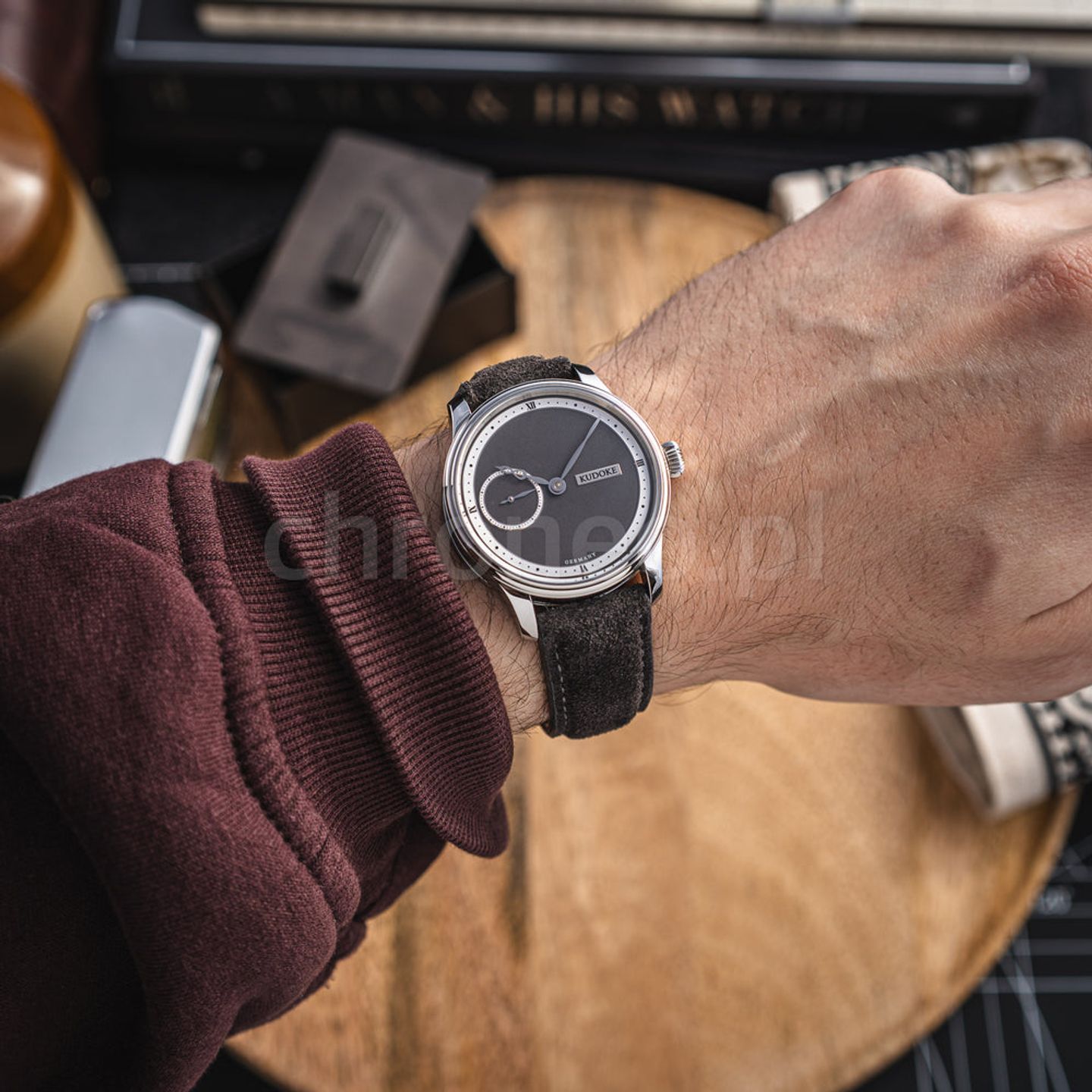 Kudoke 1 Kudoke 1 (2025) - Zwart wijzerplaat 39mm Staal (4/8)