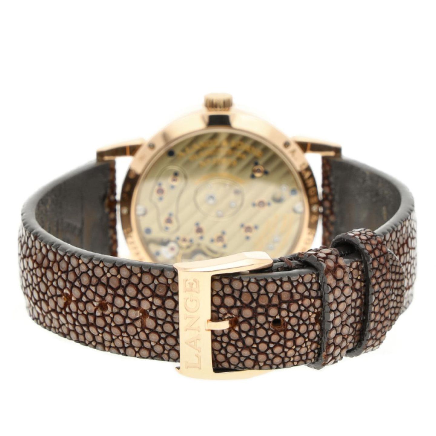 A. Lange & Söhne Little Lange 1 813.043 (2009) - Black dial 36 mm Rose Gold case (4/5)