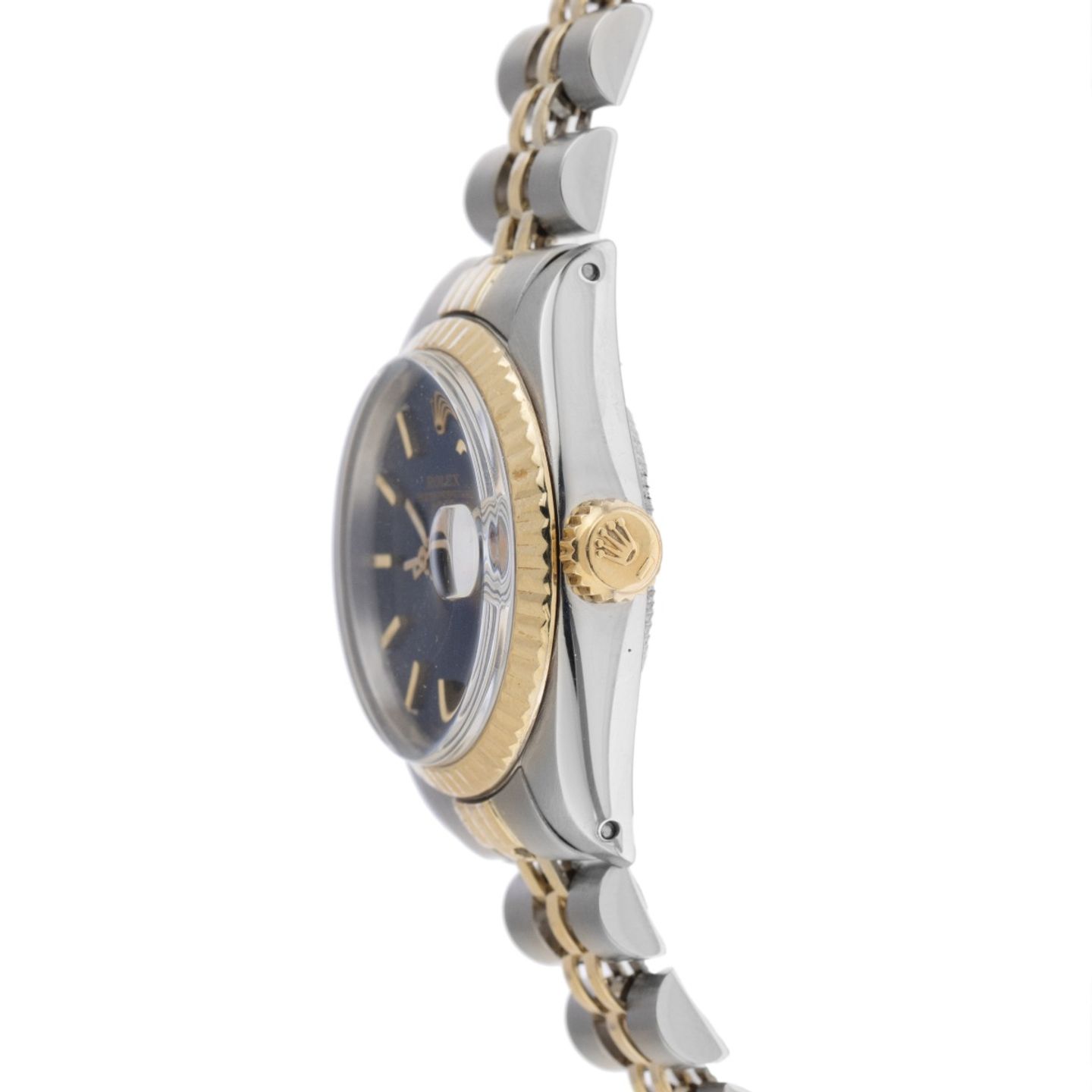 Rolex Lady-Datejust 6917 (1976) - Blue dial 26 mm Gold/Steel case (4/8)