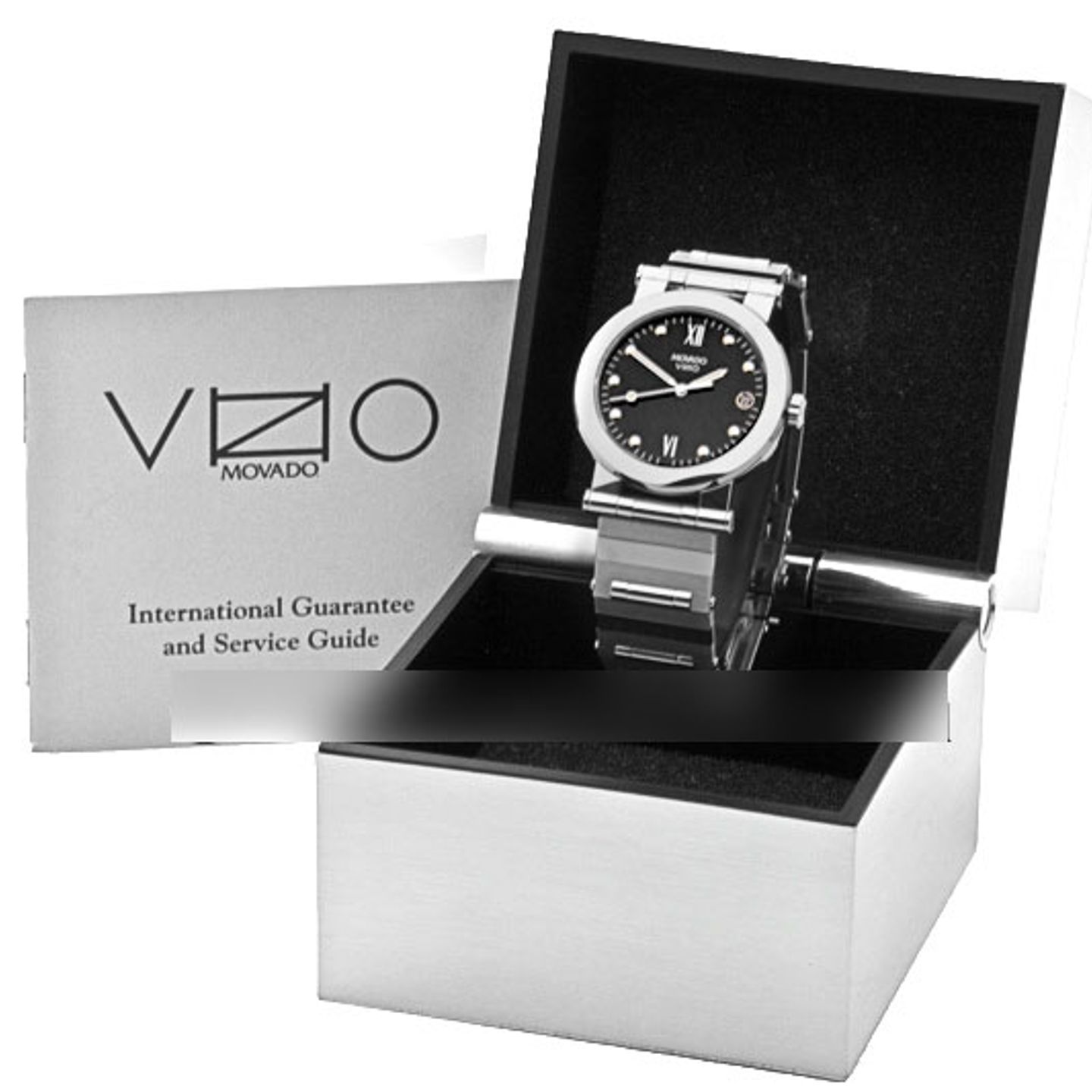 Movado Vizio 83-C2-0878-R-30-4/641 (2024) - Zwart wijzerplaat 35mm Staal (8/8)