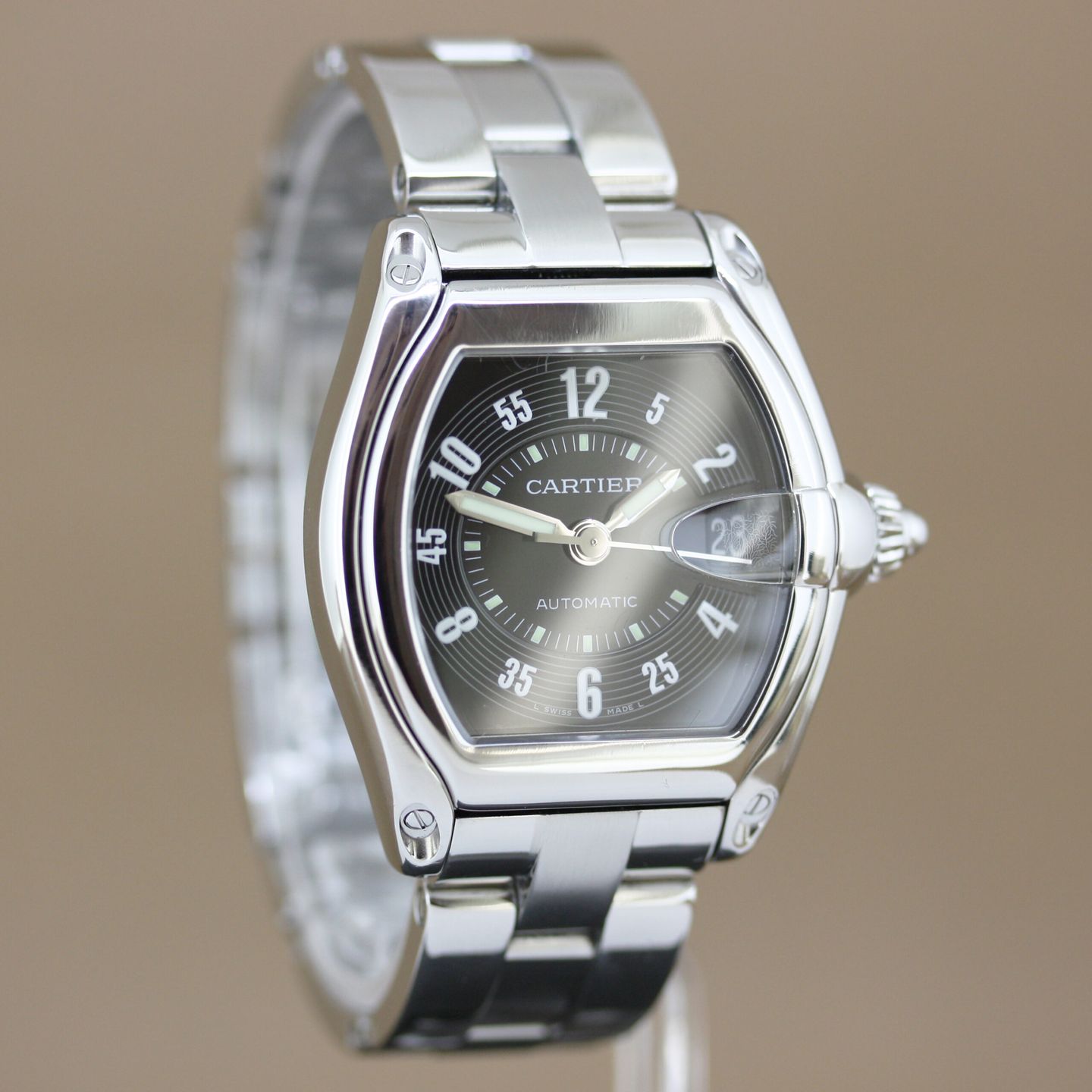 Cartier Roadster 2510 (2007) - 37 mm Steel case (3/8)