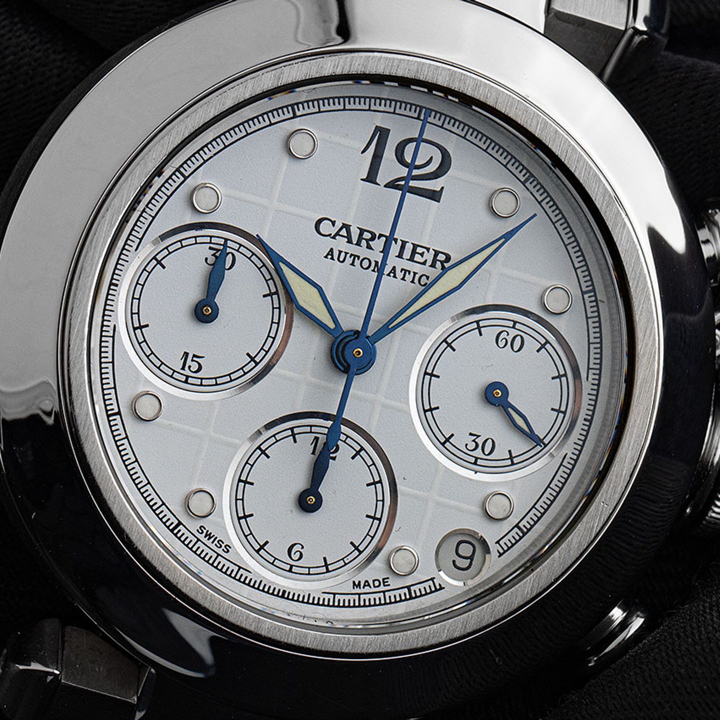 Cartier Pasha C 2412 (2002) - Silver dial 36 mm Steel case (3/8)