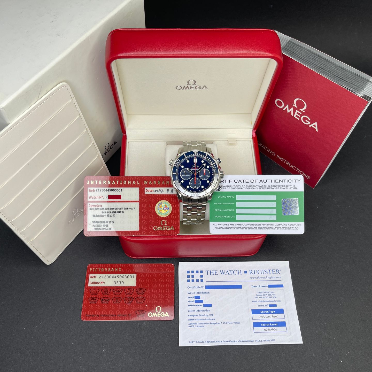 Omega Seamaster Diver 300 M 212.30.44.50.03.001 (2014) - Blue dial 44 mm Steel case (3/8)