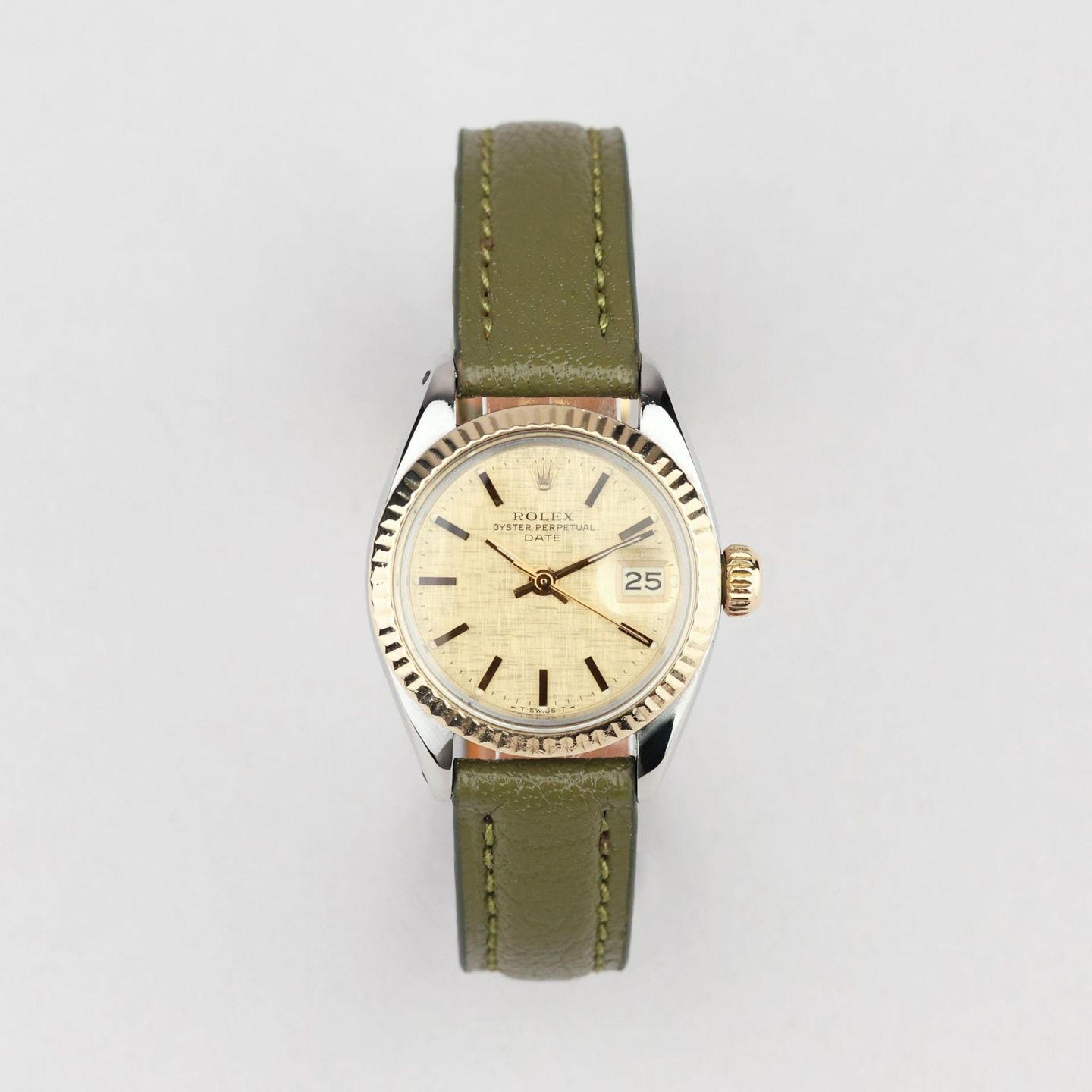 Rolex Lady-Datejust 6917 (1981) - Champagne dial 26 mm Gold/Steel case (1/7)