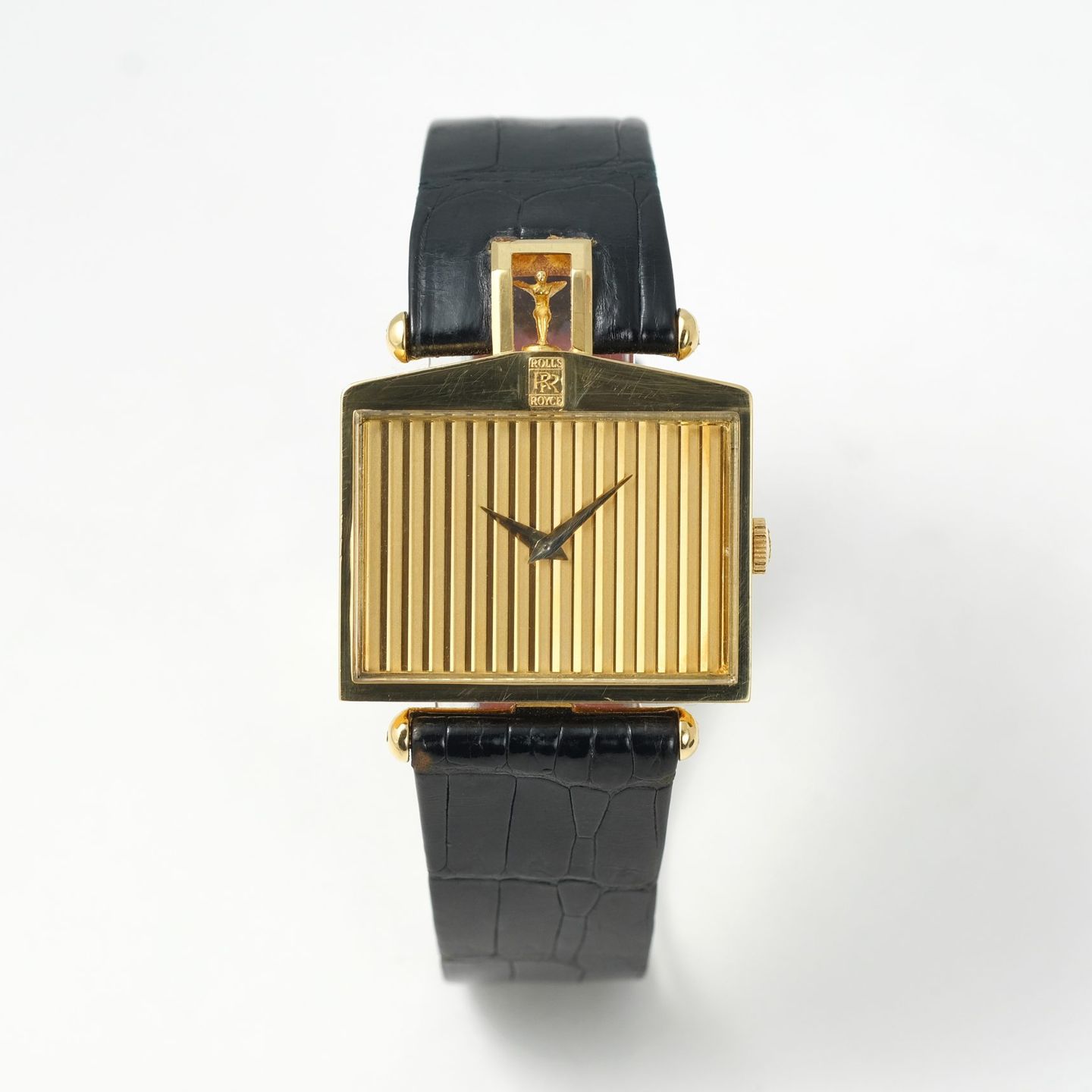 Corum Unknown 55595 (1990) - Champagne dial 34 mm Yellow Gold case (3/4)