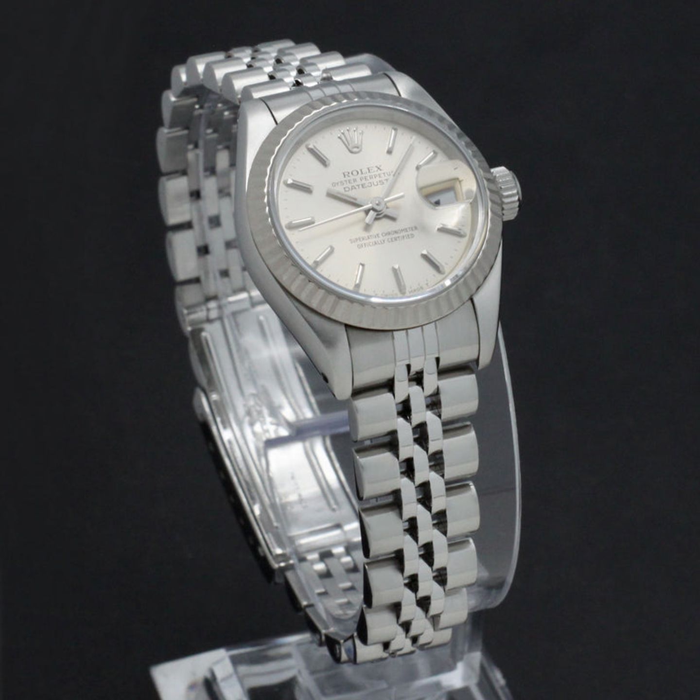 Rolex Lady-Datejust 69174 (1993) - Zilver wijzerplaat 26mm Staal (6/7)