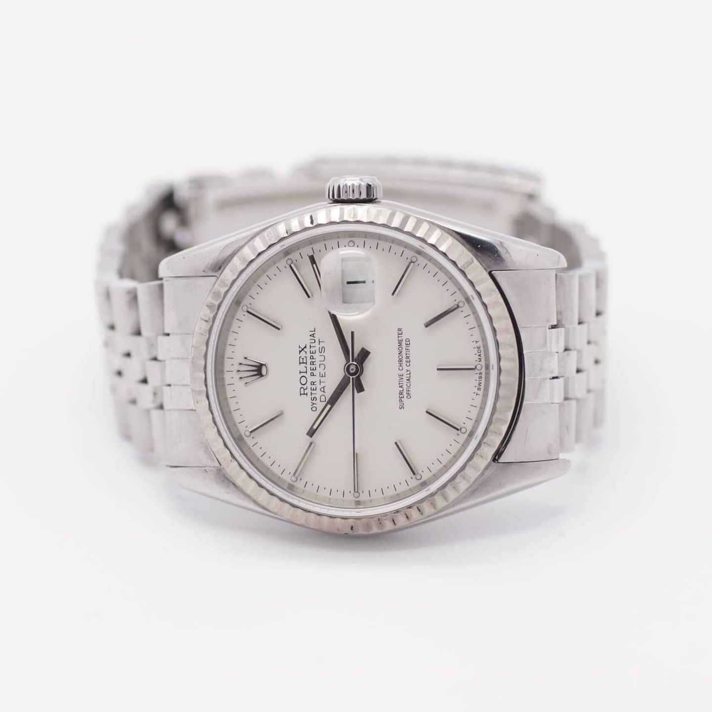 Rolex Datejust 36 16234 (1991) - White dial 36 mm Steel case (4/8)
