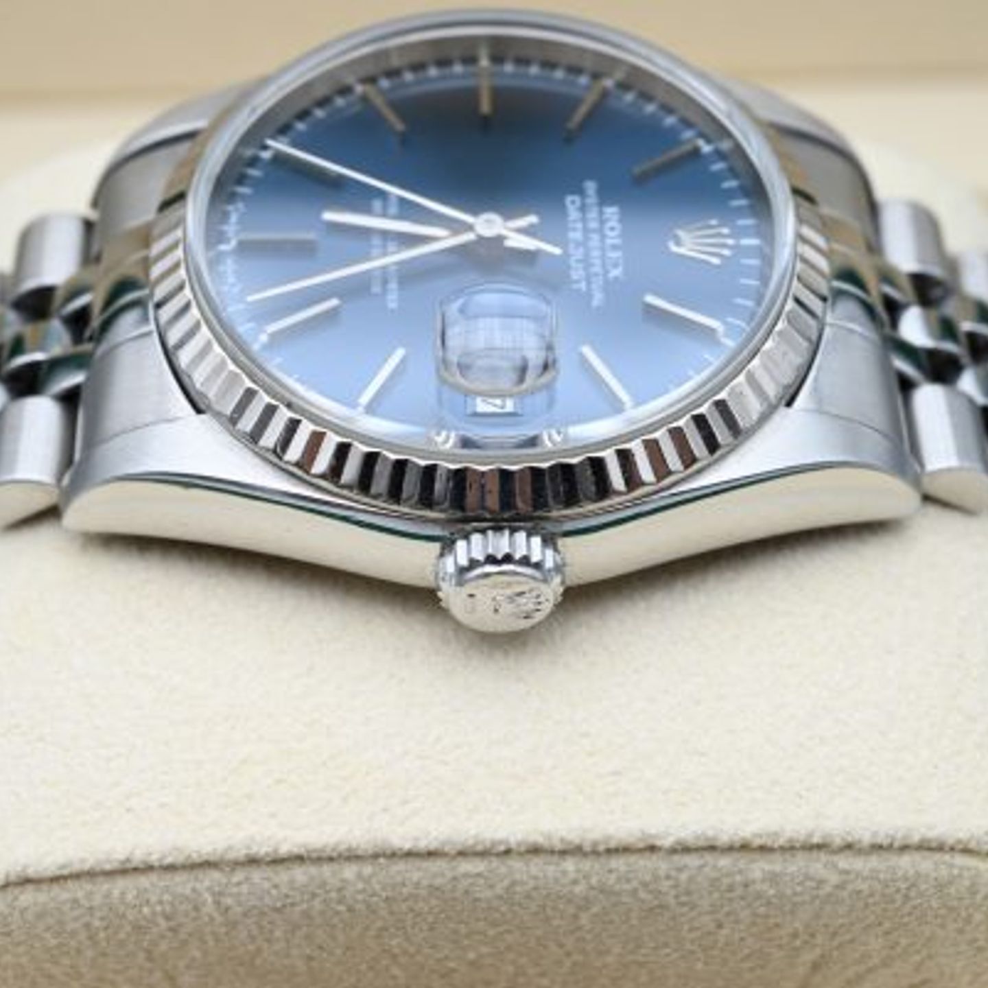 Rolex Datejust 36 16234 (1993) - Blauw wijzerplaat 36mm Staal (5/8)