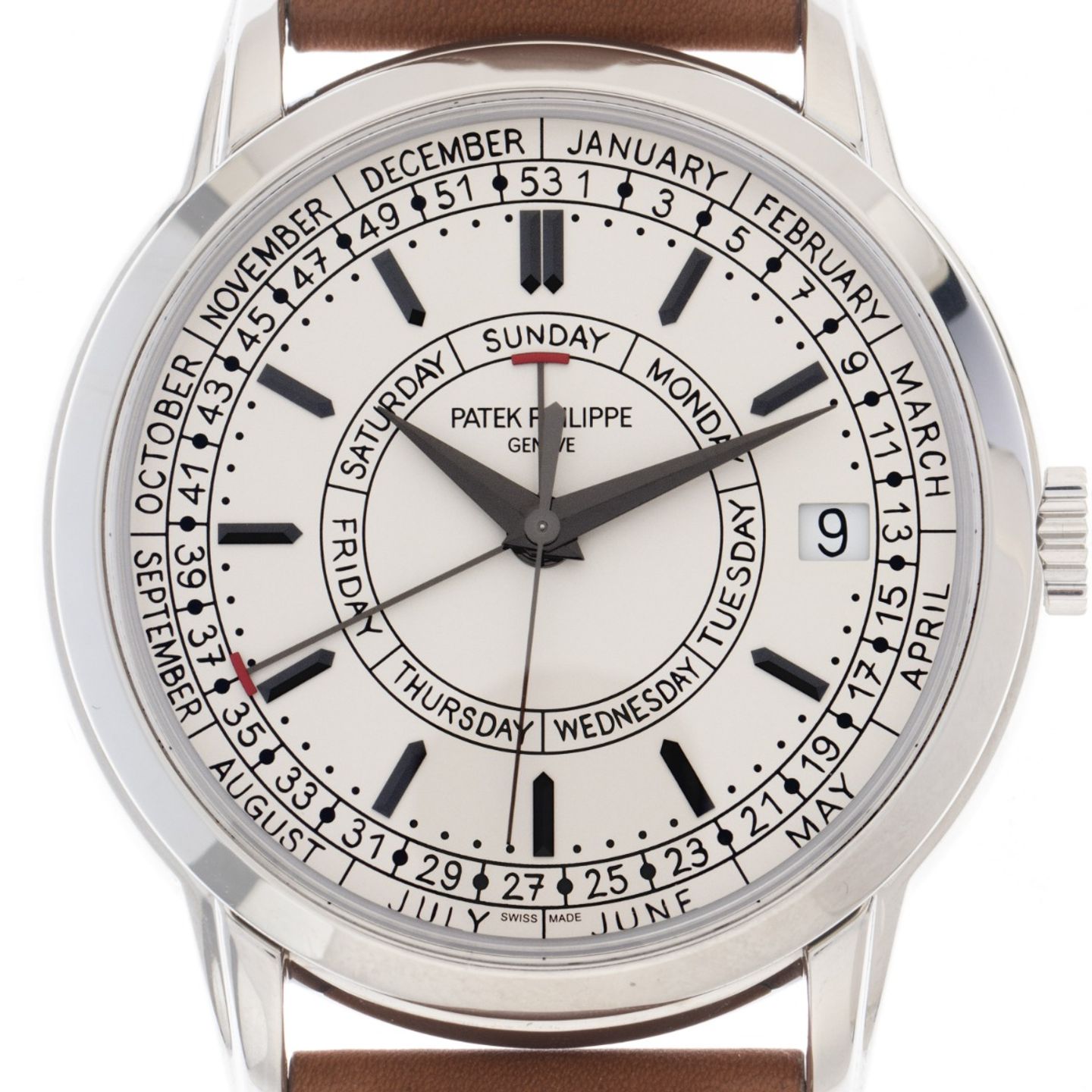 Patek Philippe Calatrava 5212A-001 (2022) - Zilver wijzerplaat 40mm Staal (1/7)