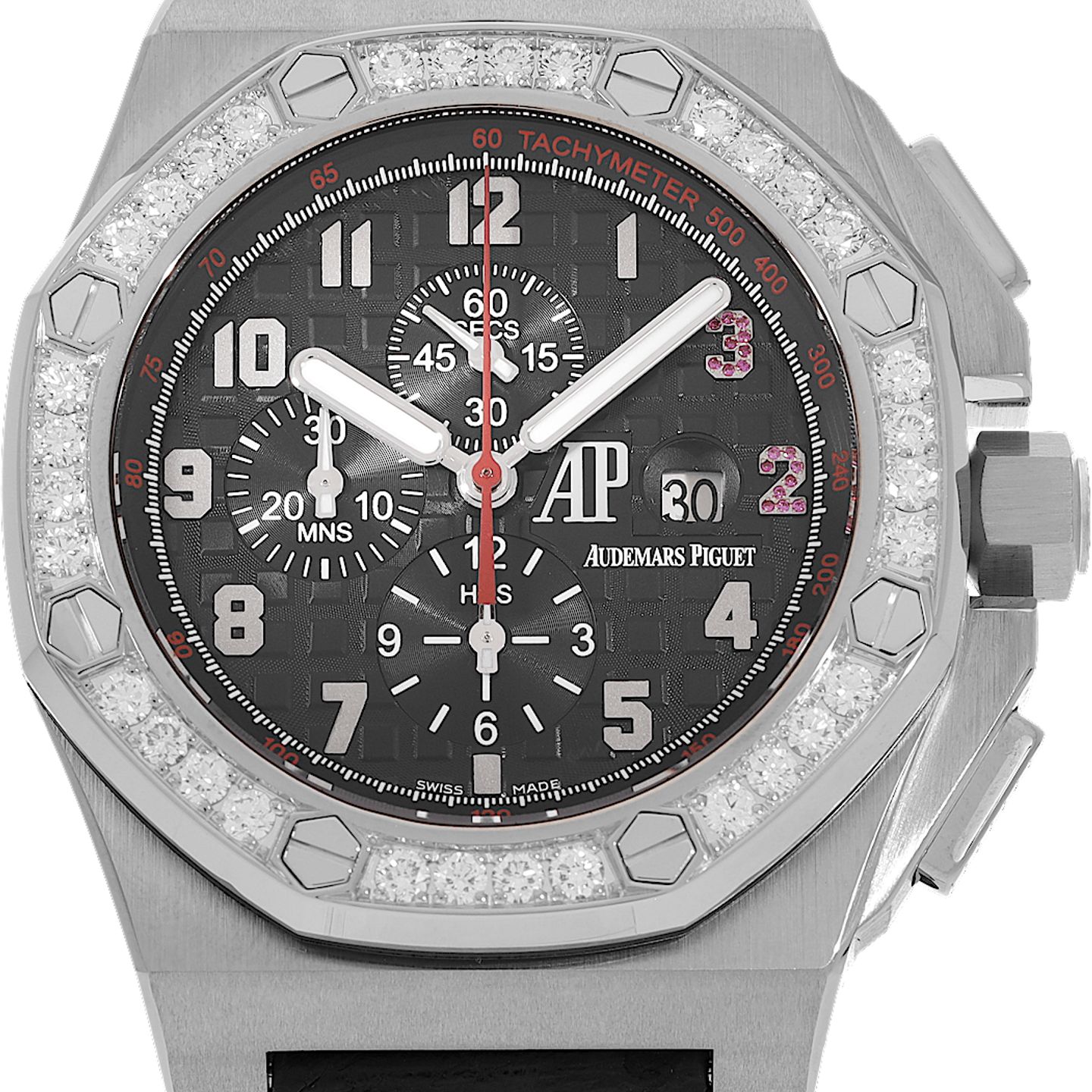 Audemars Piguet Royal Oak Offshore Chronograph 26134BC (Unknown (random serial)) - Black dial 48 mm White Gold case (1/5)