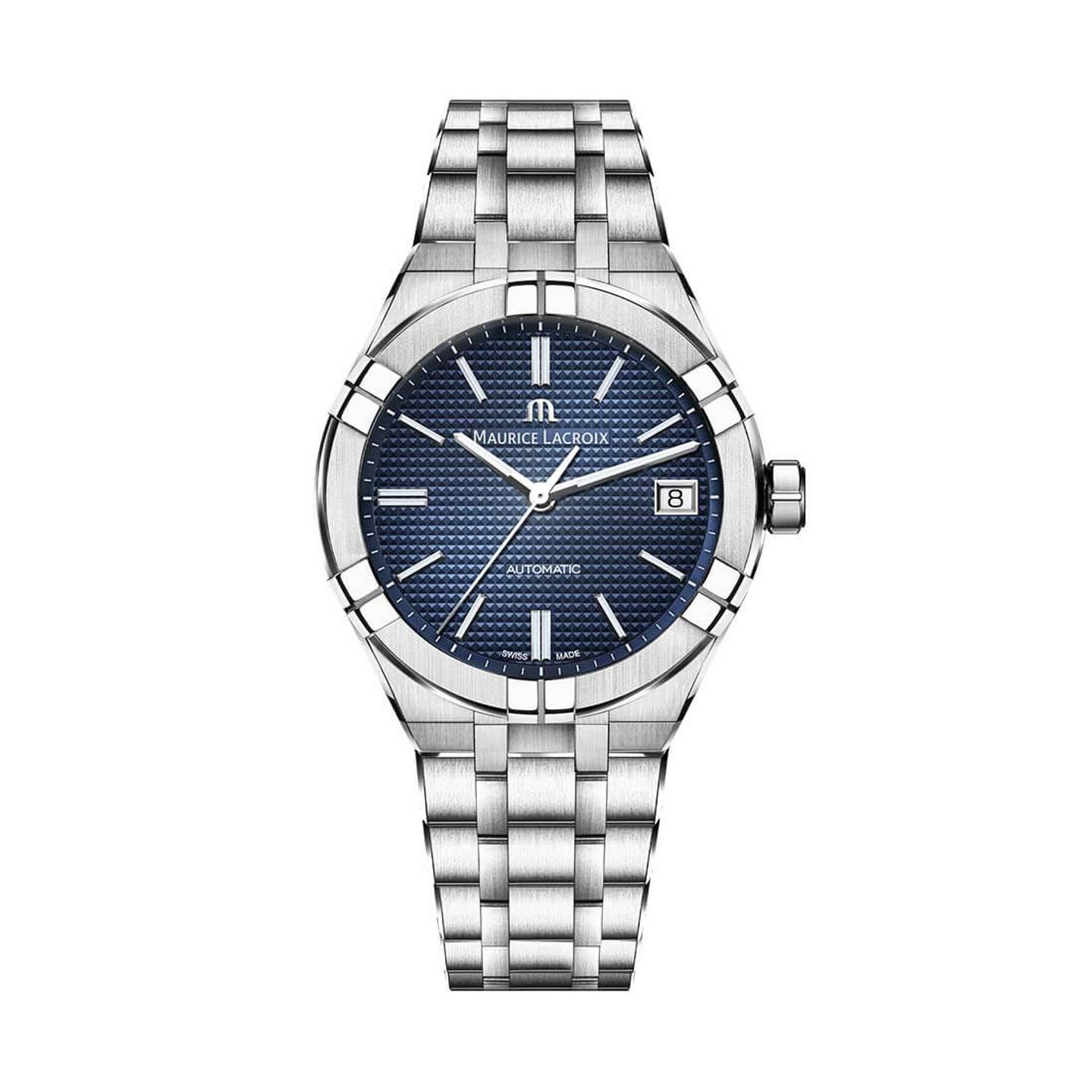 Maurice Lacroix Aikon AI6007-SS00F-430-C (2023) - Blauw wijzerplaat 39mm Staal (3/3)