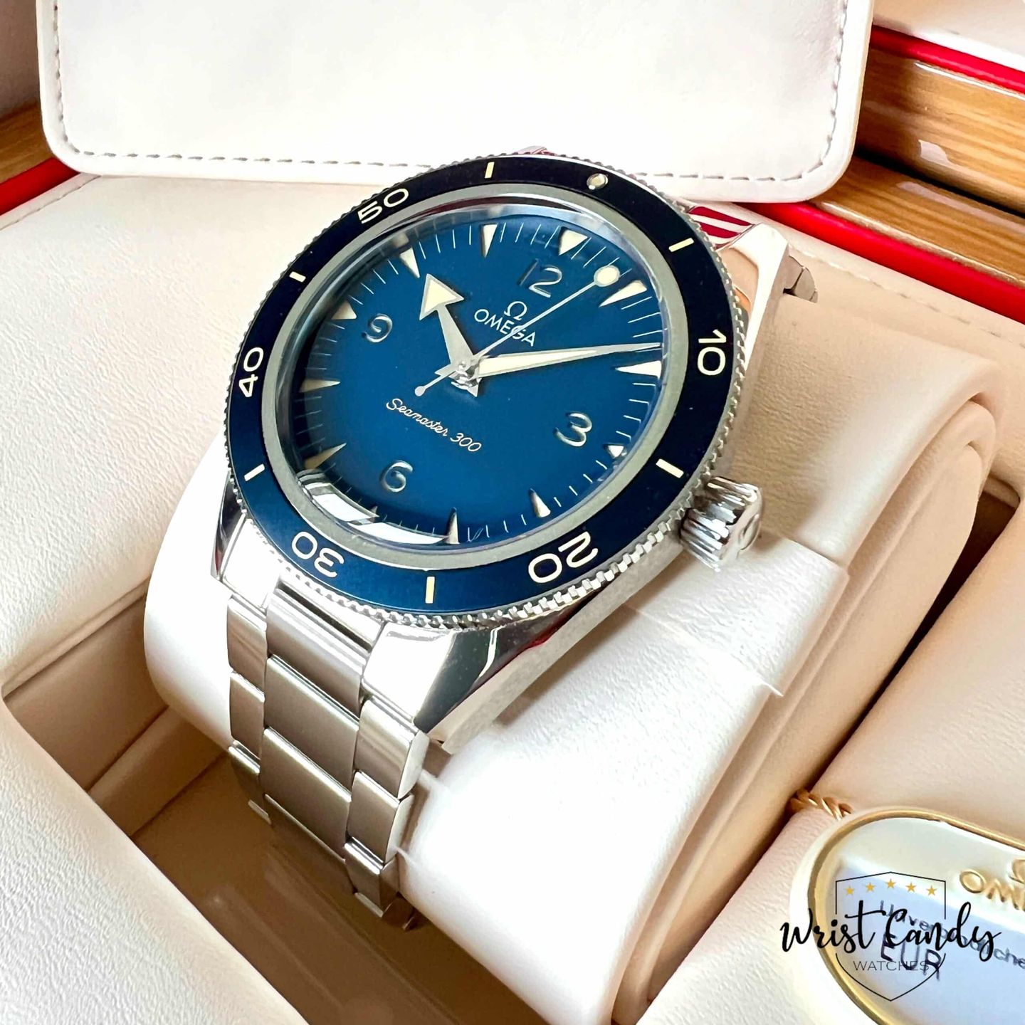 Omega Seamaster 300 234.30.41.21.03.001 (2022) - Blue dial 41 mm Steel case (7/8)