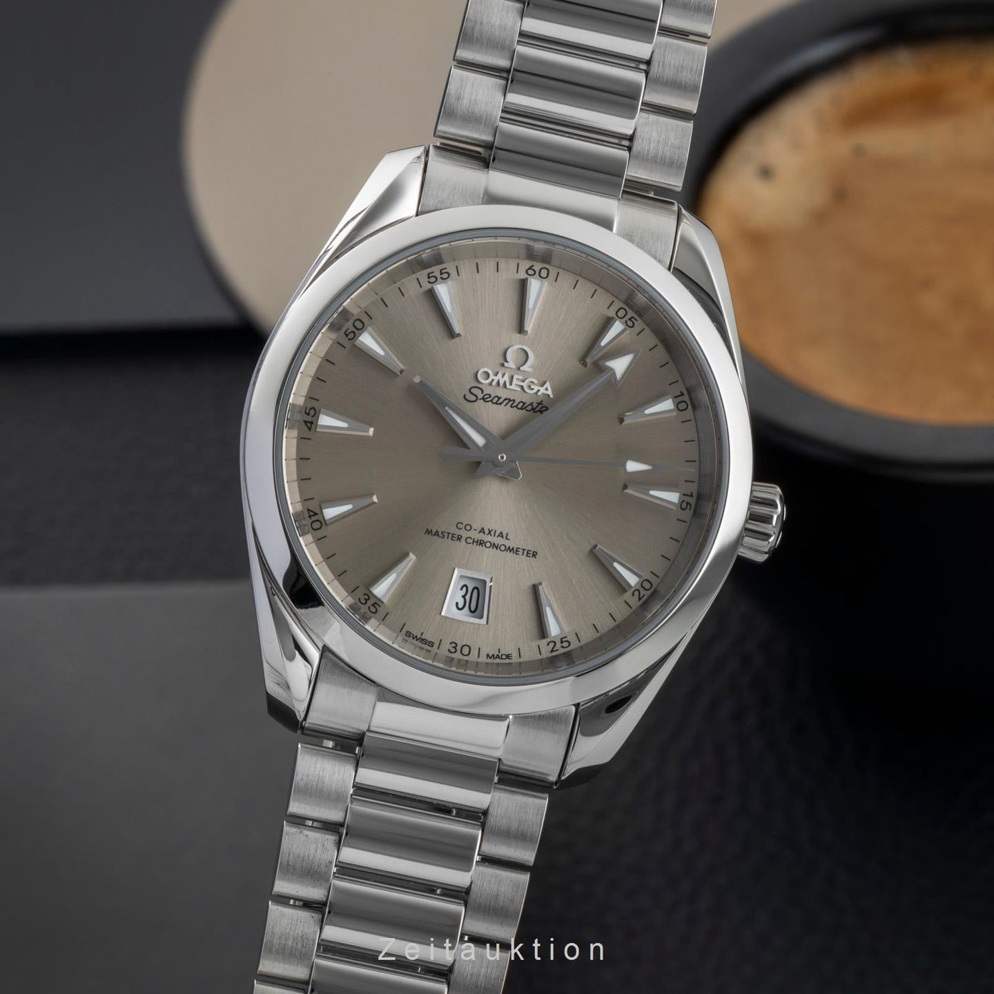 Omega Seamaster Aqua Terra 220.10.38.20.09.001 (Onbekend (willekeurig serienummer)) - Beige wijzerplaat 39mm Staal (1/8)