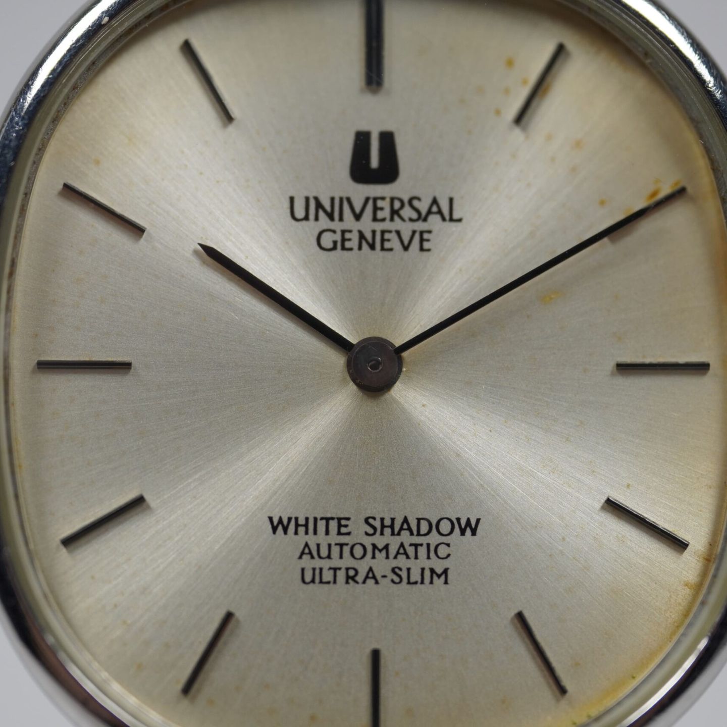 Universal Genève Microtor 866049 (1967) - Zilver wijzerplaat 32mm Staal (4/8)