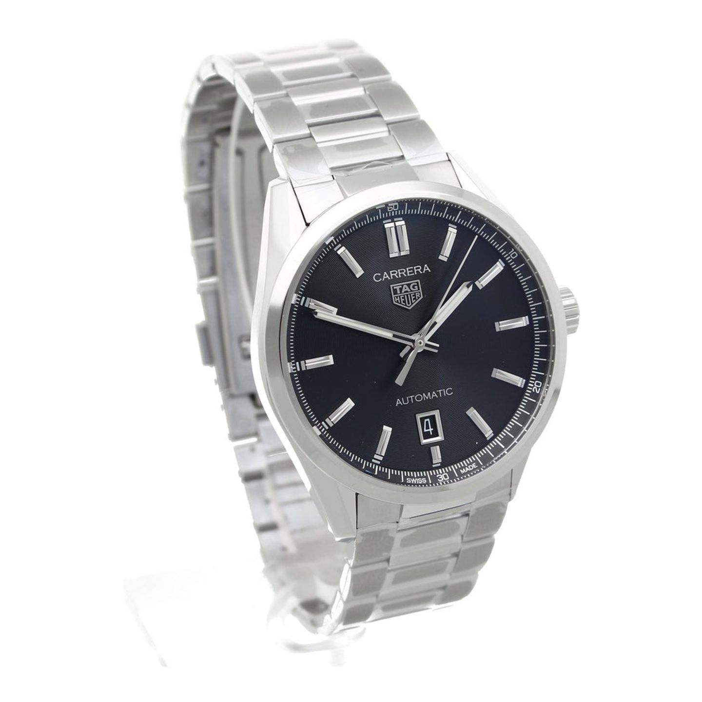 TAG Heuer Carrera Calibre 5 WBN2110.BA0639 (2024) - Black dial 39 mm Steel case (7/7)