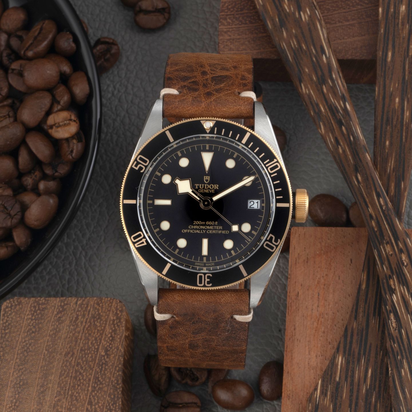 Tudor Black Bay S&G 79733N (Unknown (random serial)) - Black dial 41 mm Steel case (1/8)