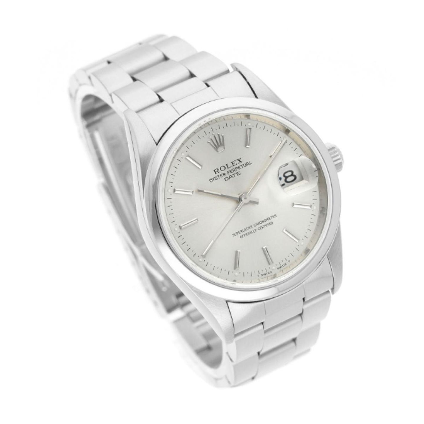 Rolex Oyster Perpetual Date 15200 (1999) - 34mm Staal (3/5)