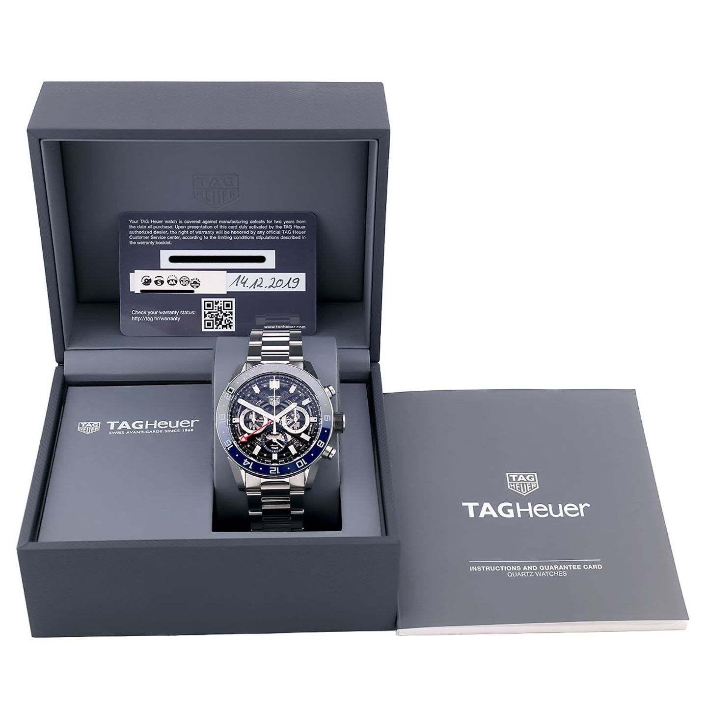 TAG Heuer Carrera Calibre HEUER 01 CAR201AA.BA0714 (2019) - White dial 43 mm Steel case (8/8)