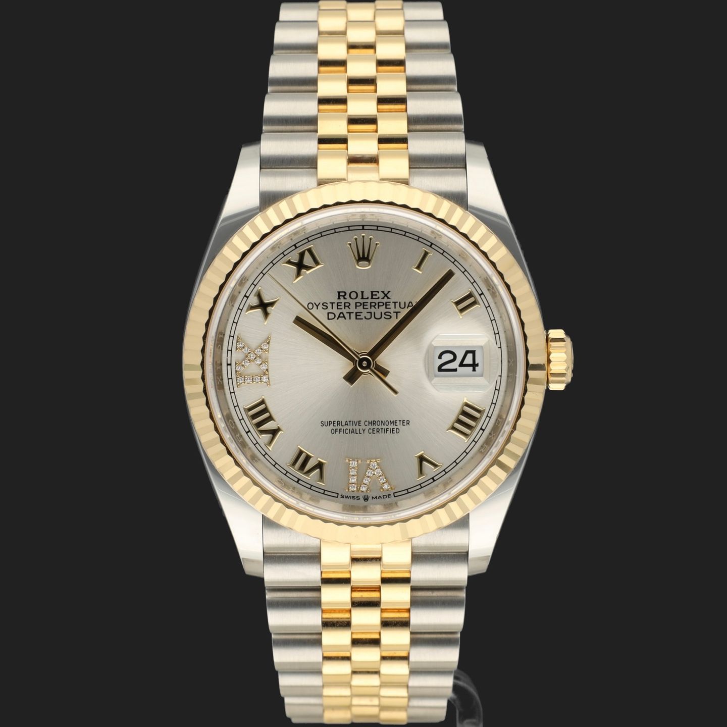 Rolex Datejust 36 126233 (2020) - 36mm Goud/Staal (3/8)