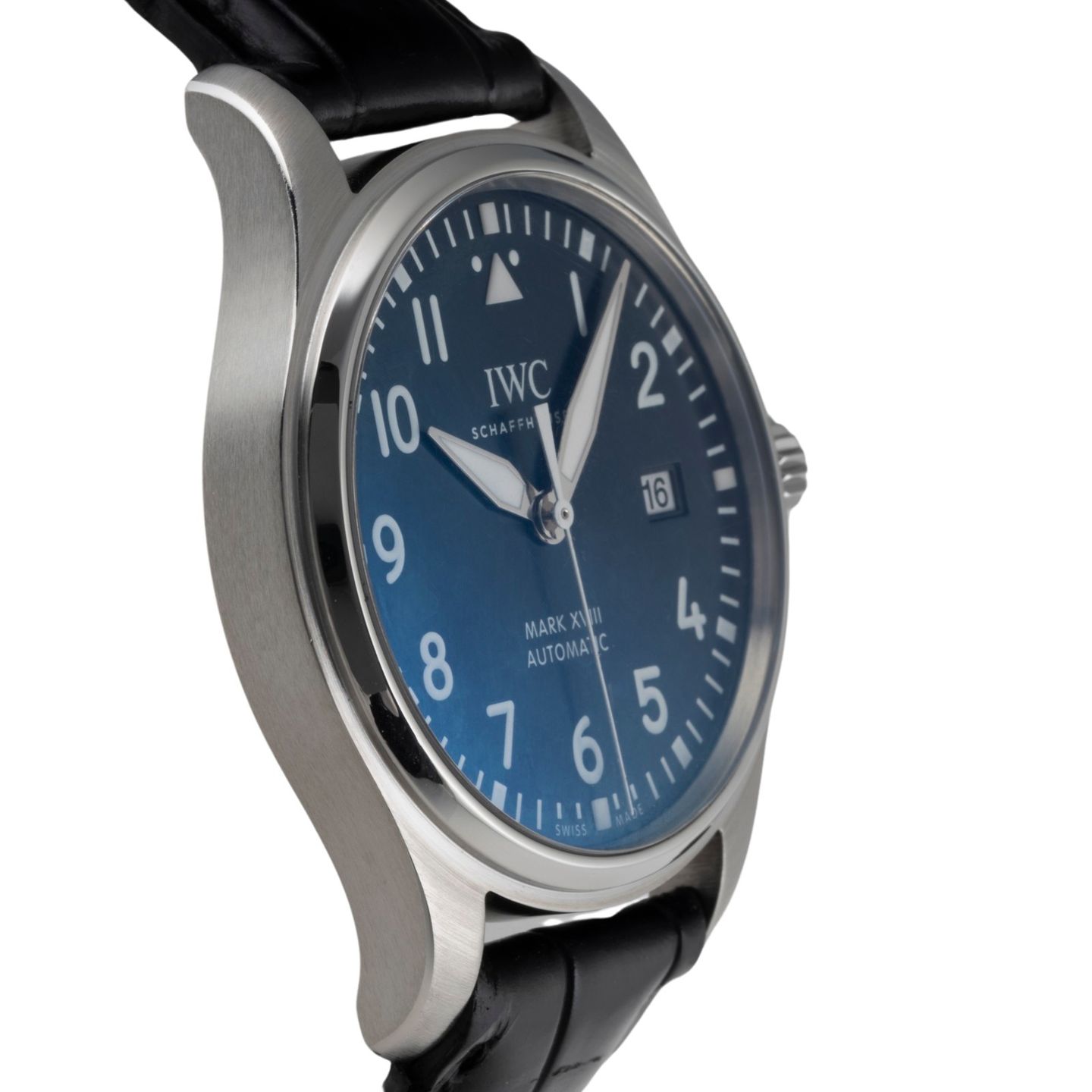 IWC Pilot Mark IW327010 (Onbekend (willekeurig serienummer)) - Blauw wijzerplaat 40mm Staal (7/8)