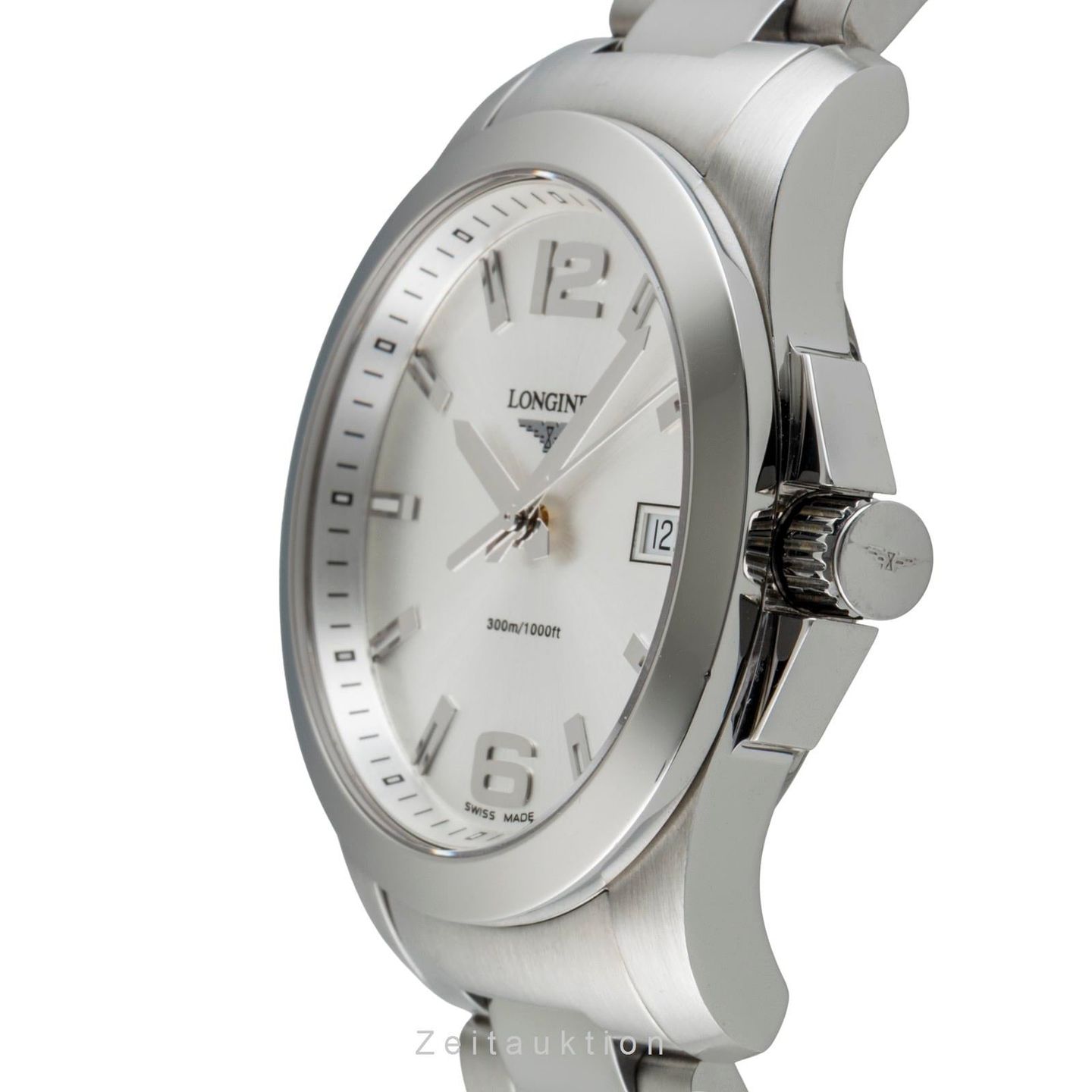 Longines Conquest L3.659.4.76.6 (2010) - Zilver wijzerplaat 41mm Staal (5/8)