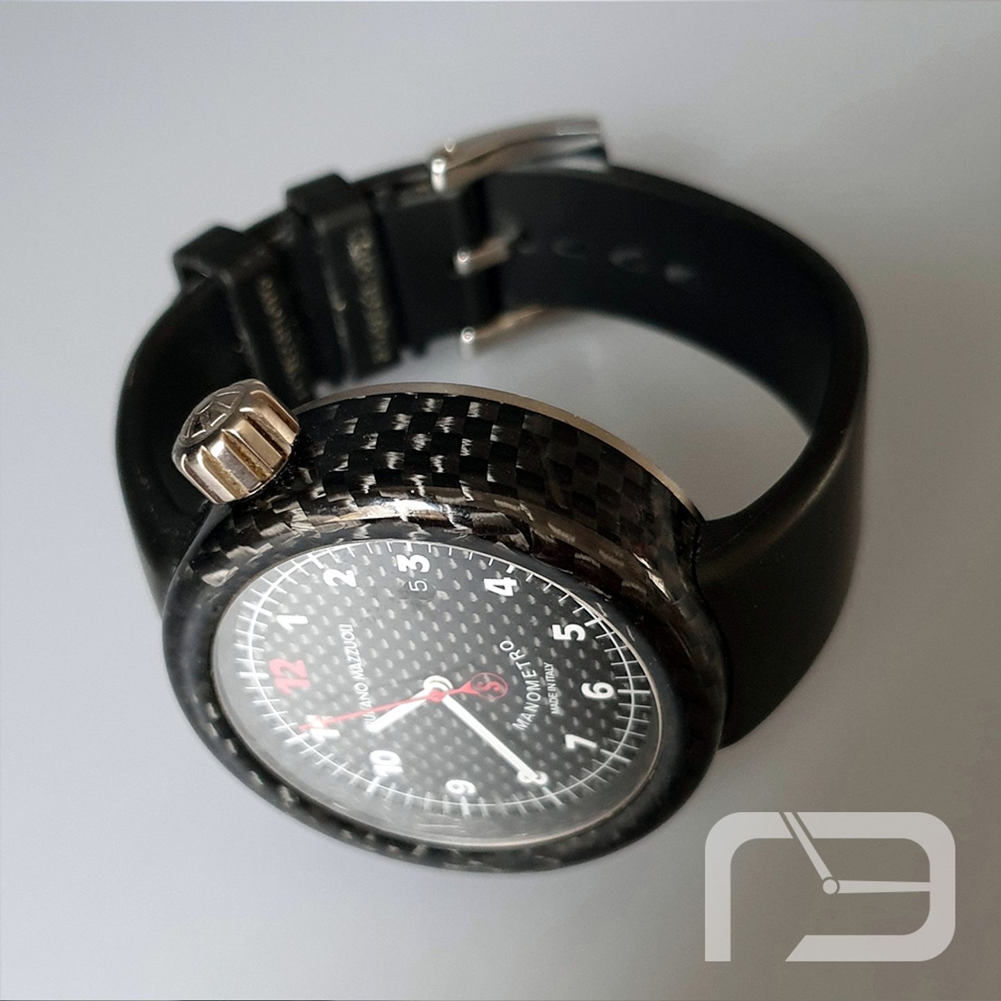 Giuliano Mazzuoli Unknown MSCF03 (Onbekend (willekeurig serienummer)) - Zwart wijzerplaat 45mm Carbon (5/8)