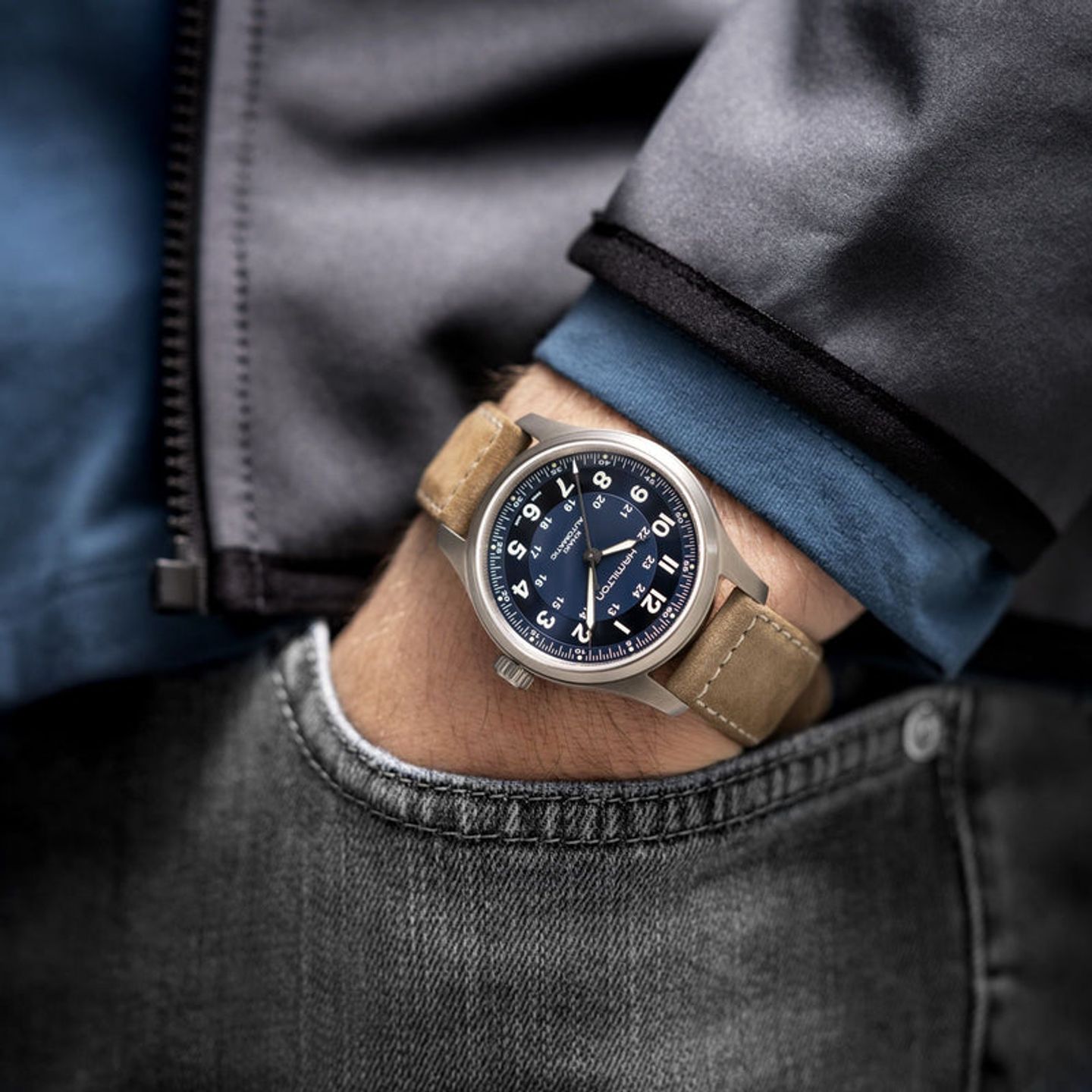 Hamilton Khaki Field Titanium H70545540 - (2/6)