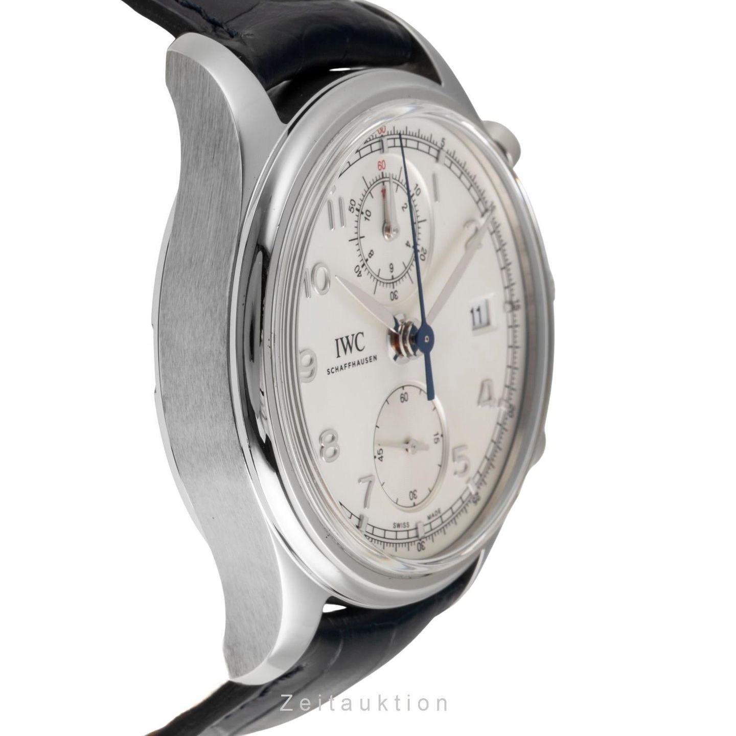 IWC Portuguese Chronograph IW390403 (Unknown (random serial)) - Silver dial 42 mm Steel case (6/8)