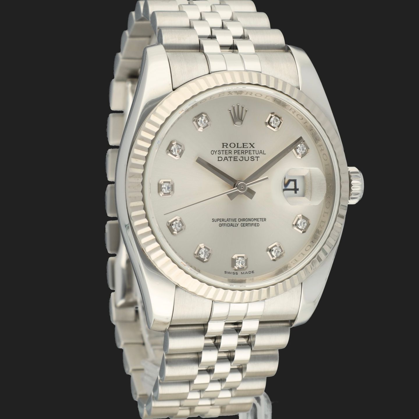 Rolex Datejust 36 116234 (2012) - Zilver wijzerplaat 36mm Staal (4/8)