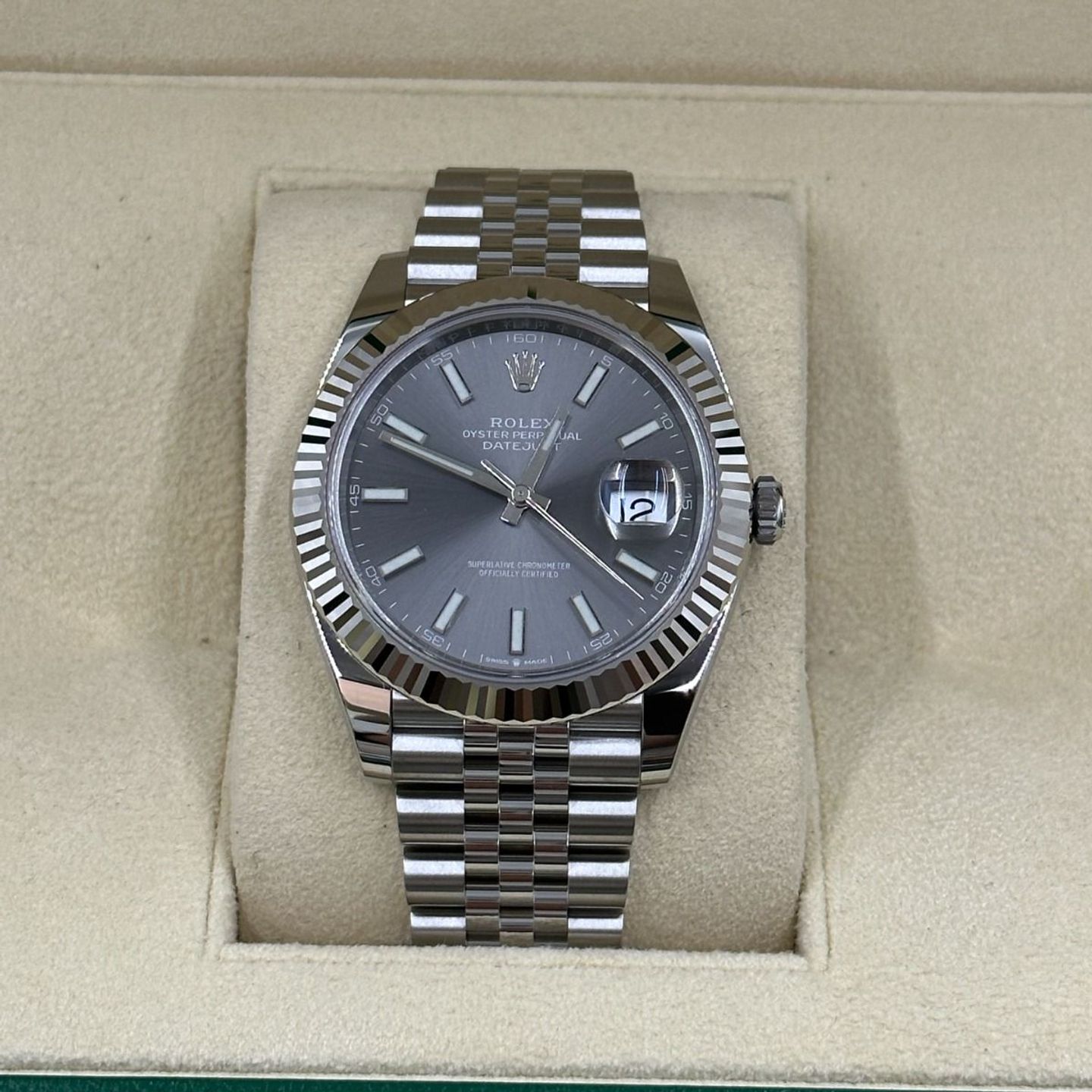 Rolex Datejust 41 126334 (2022) - Grijs wijzerplaat 41mm Staal (5/8)