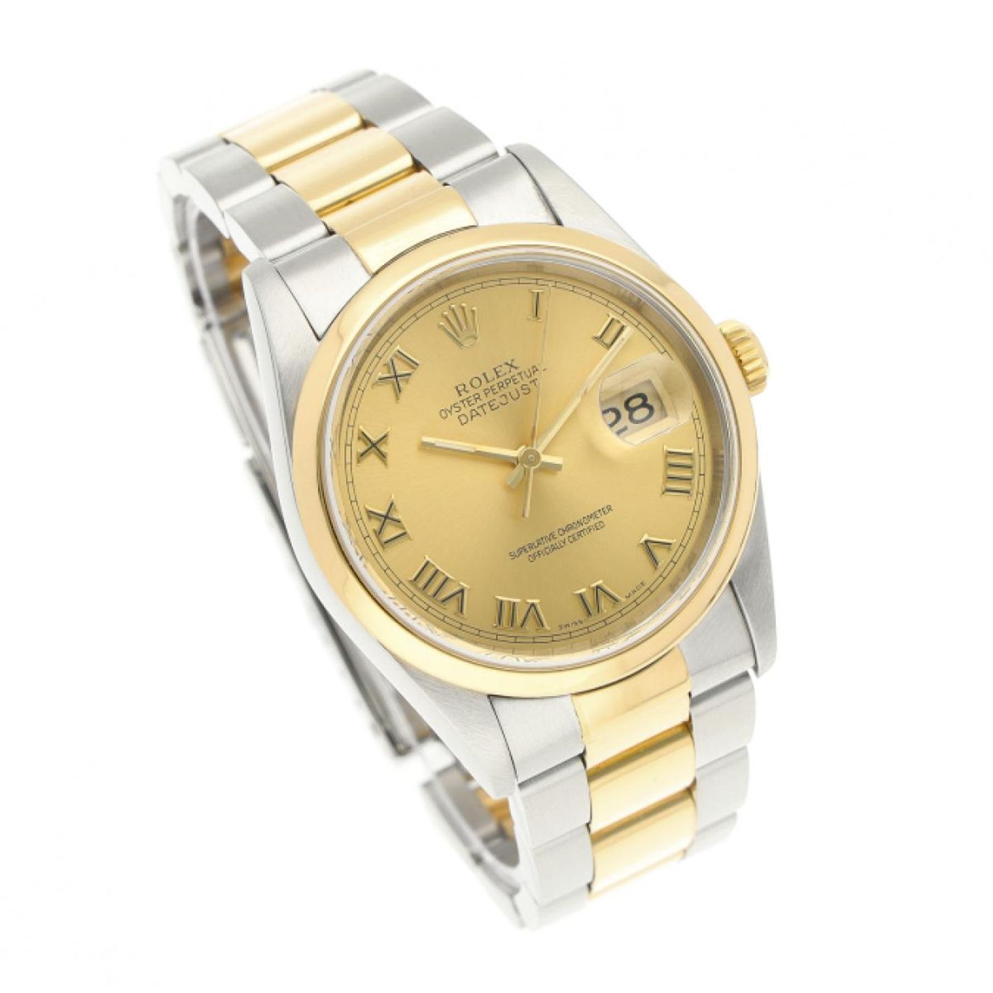 Rolex Datejust 36 16203 (1993) - 36 mm Gold/Steel case (3/8)