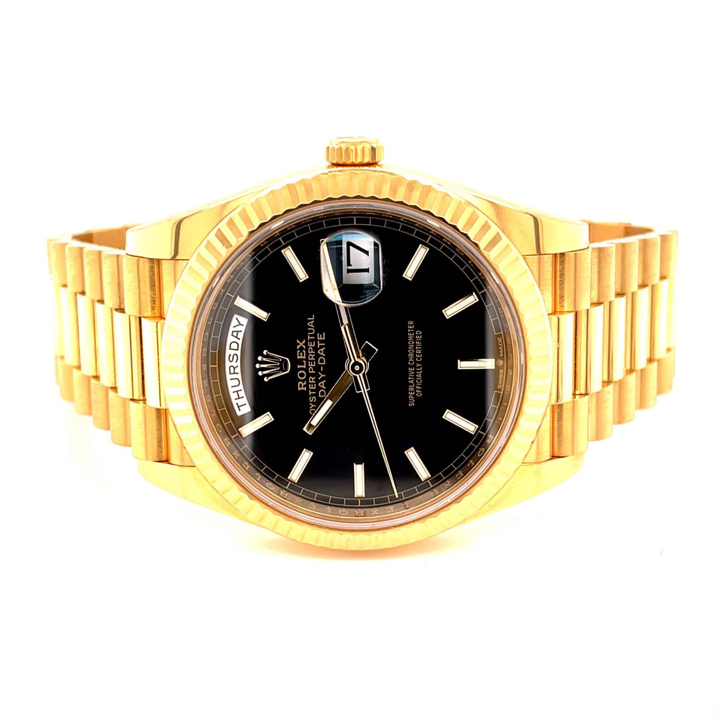Rolex Day-Date 40 228238 (2021) - Zwart wijzerplaat 40mm Geelgoud (1/8)