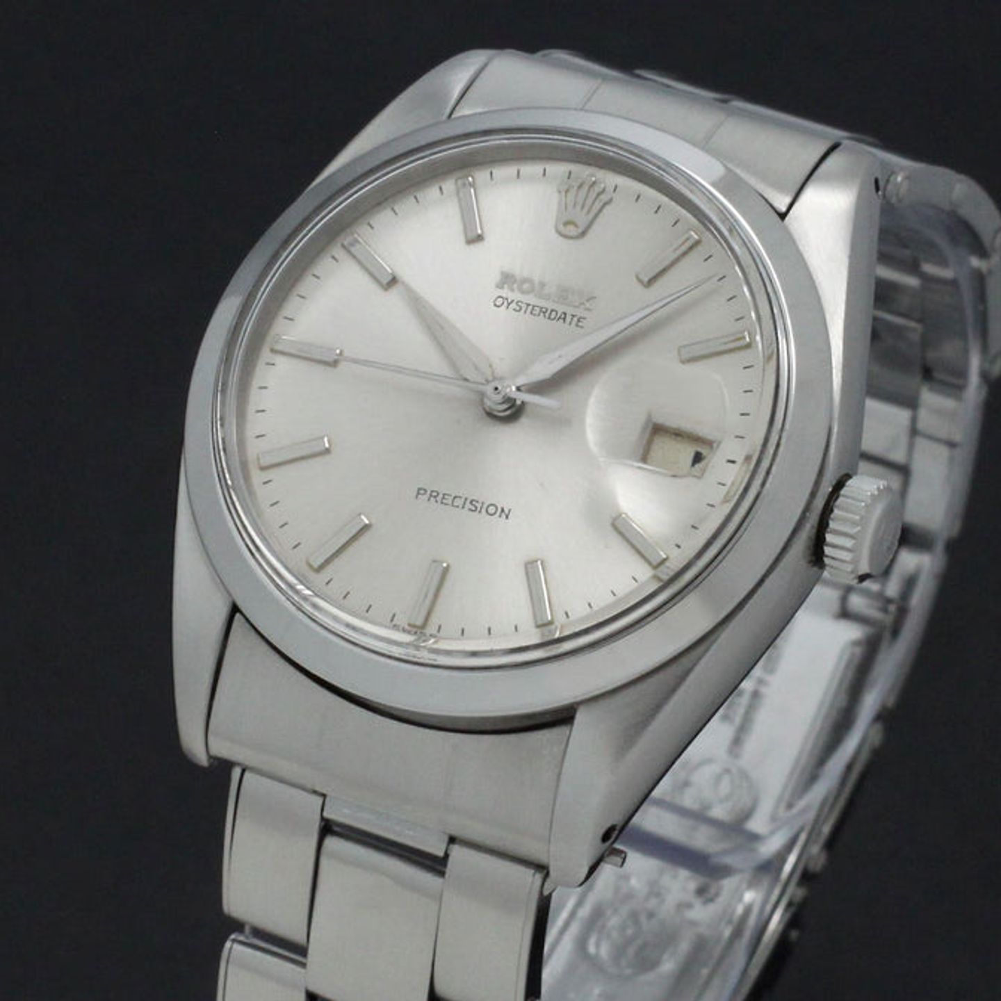 Rolex Oyster Precision 6694 (1964) - Zilver wijzerplaat 34mm Staal (12/14)