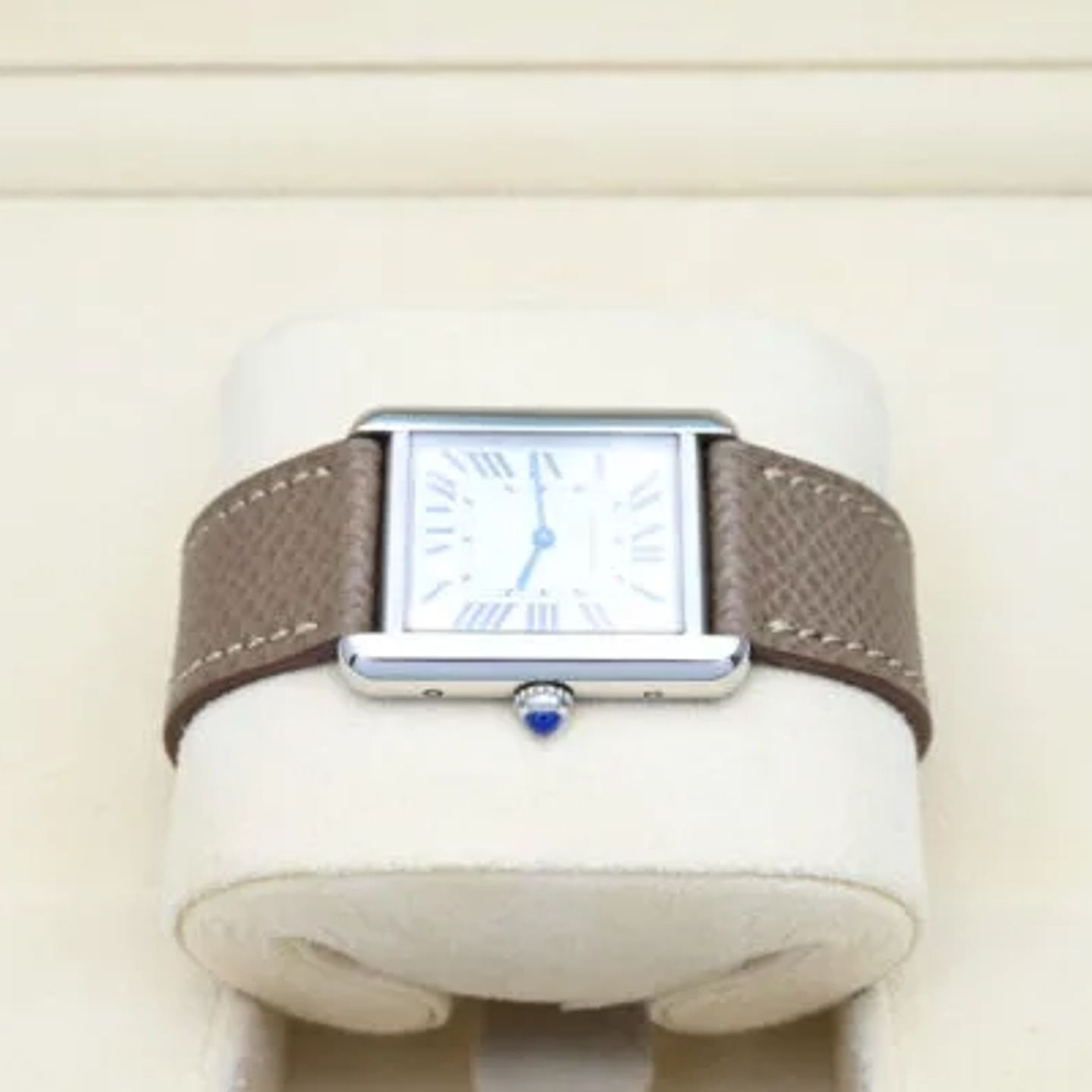 Cartier Tank Solo W5200005 (2014) - Wit wijzerplaat 24mm Staal (4/8)