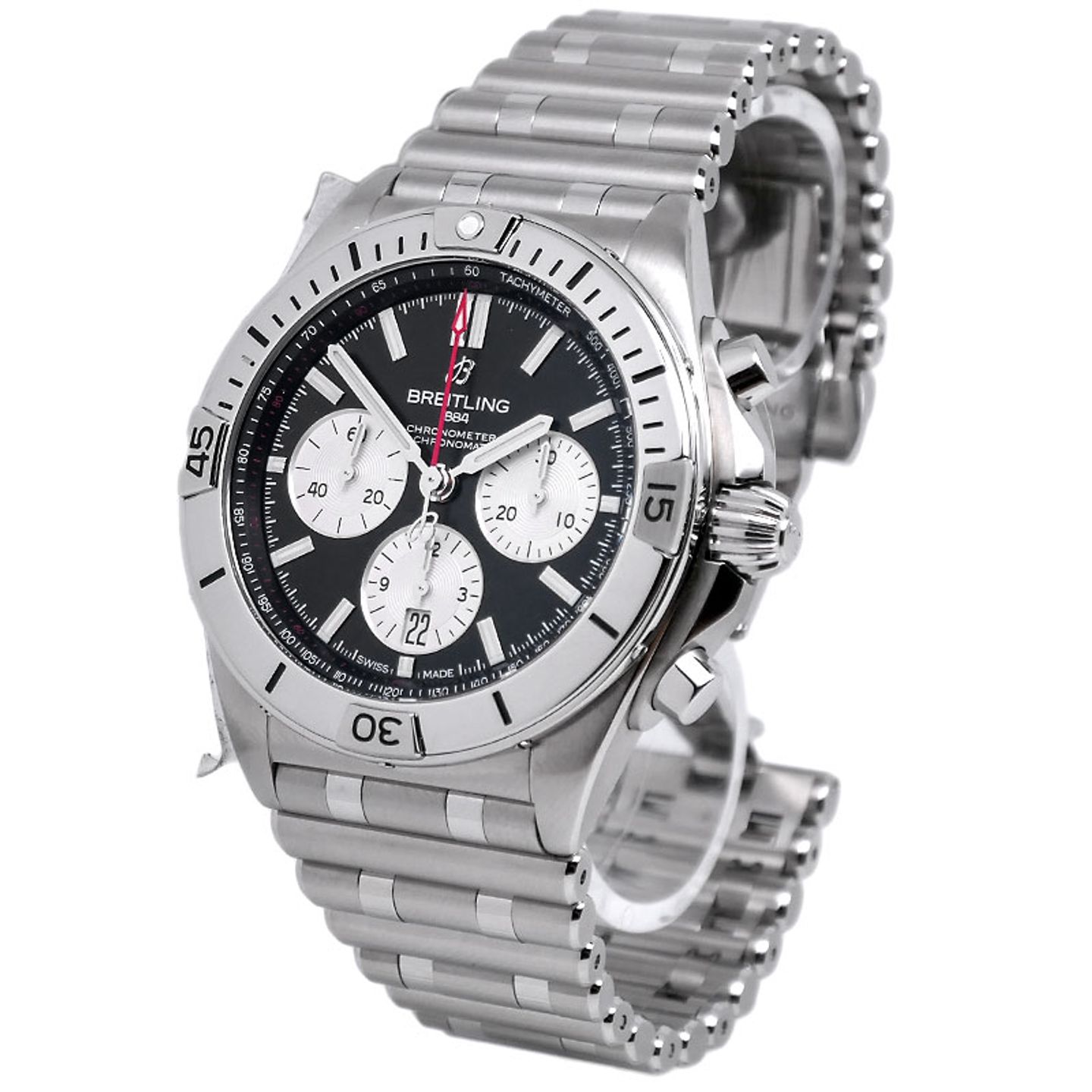 Breitling Chronomat AB0134101B1A1 (2021) - Zwart wijzerplaat 42mm Staal (2/6)