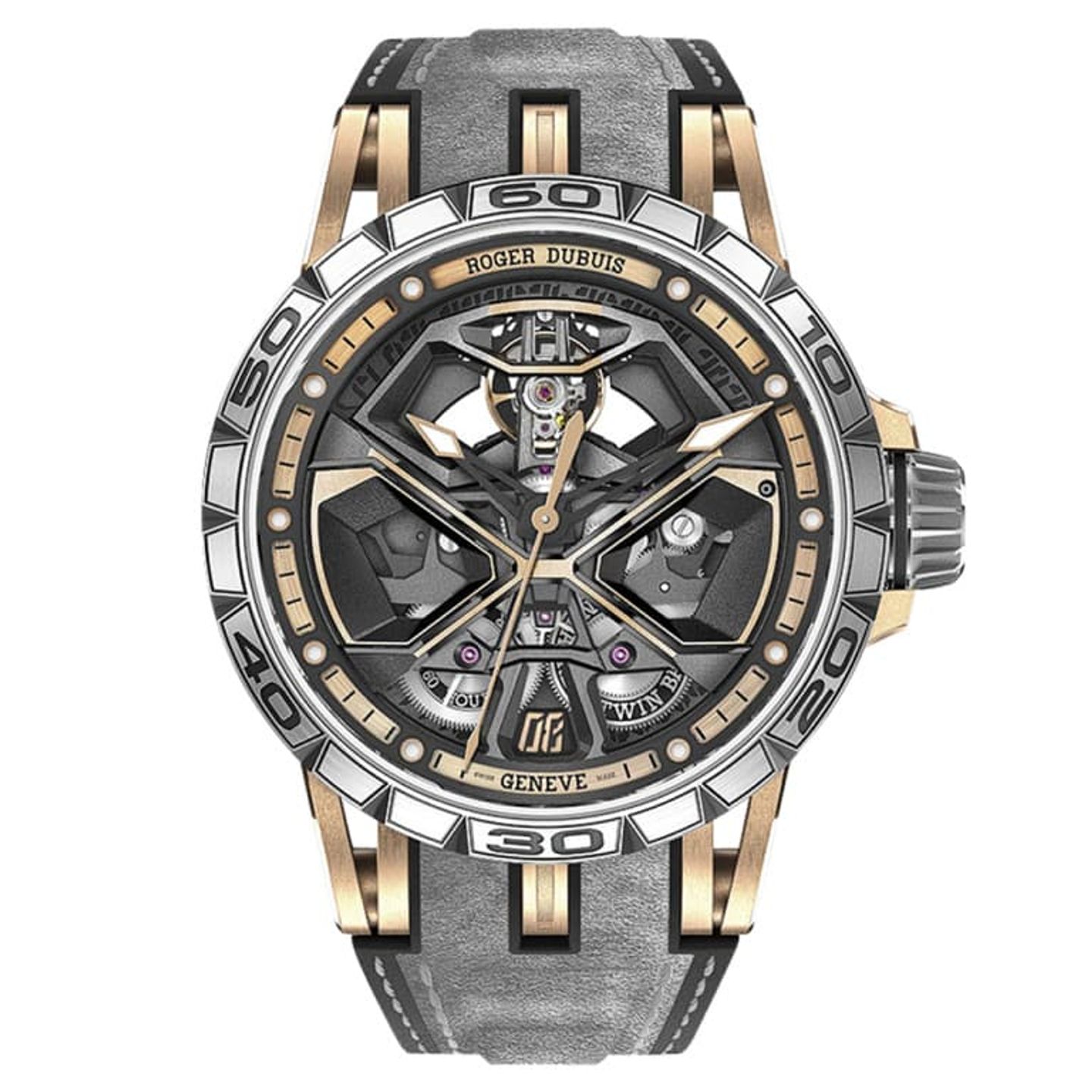 Roger Dubuis Excalibur RDDBEX0750 (2024) - Transparent dial 45 mm Rose Gold case (1/1)