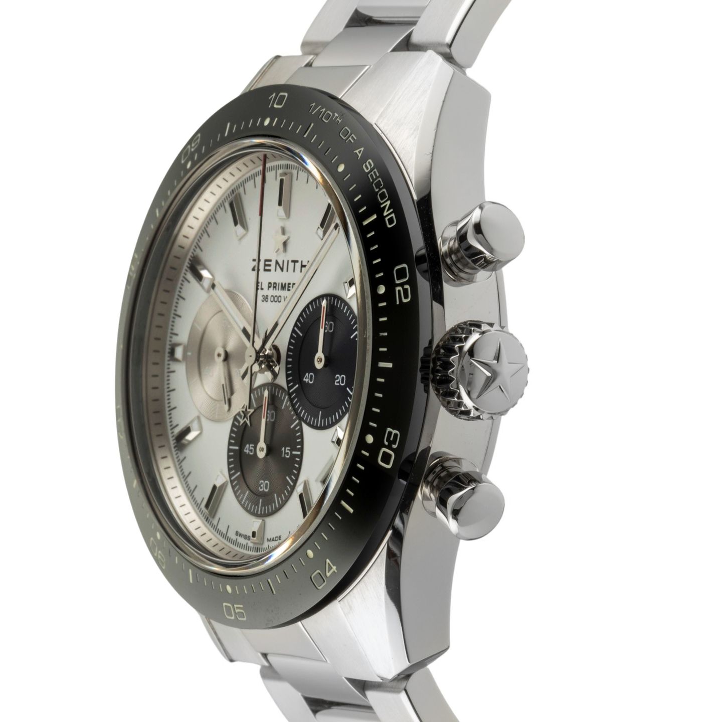 Zenith Chronomaster Sport 03.3100.3600/69.M3100 (Onbekend (willekeurig serienummer)) - Wit wijzerplaat 41mm Staal (6/8)