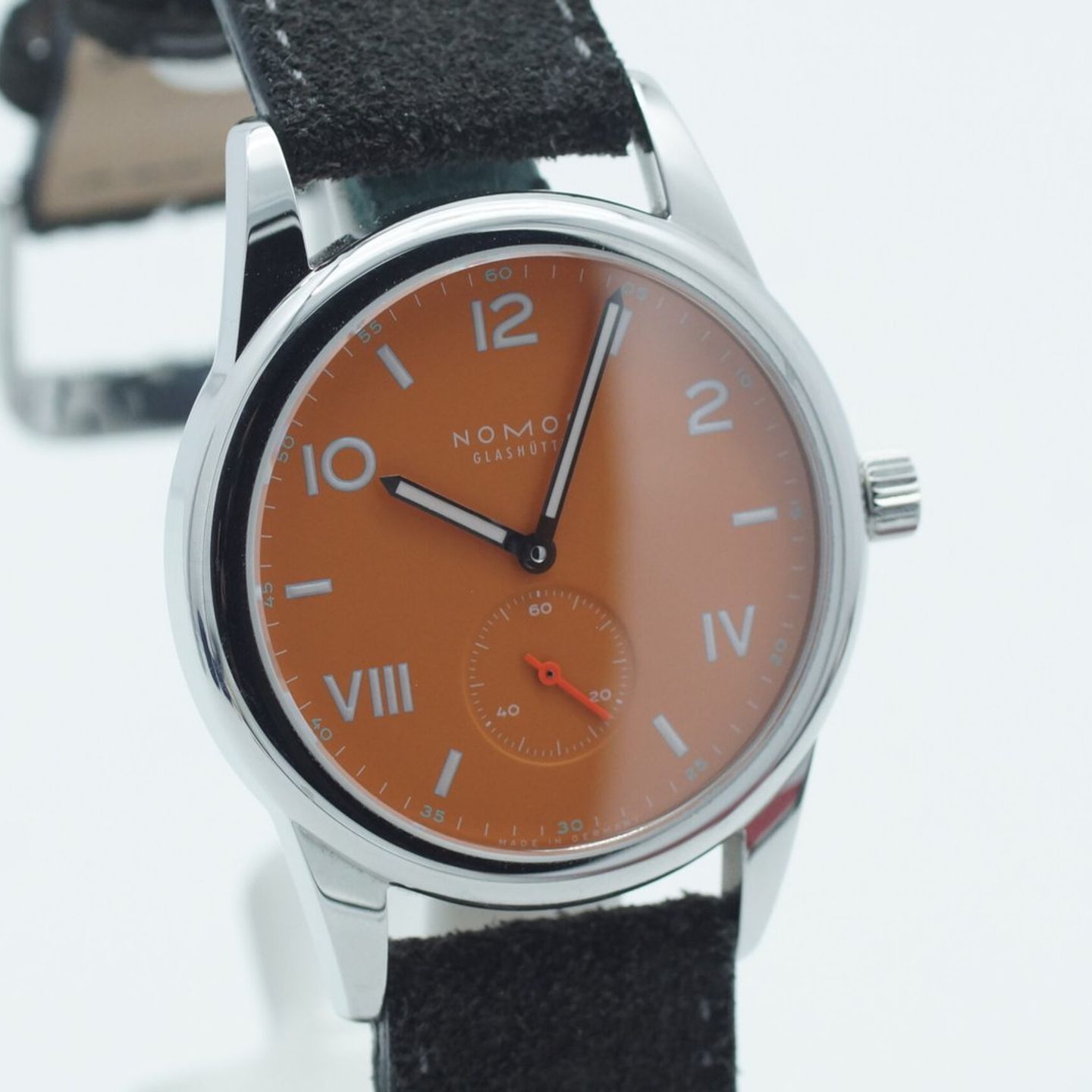 NOMOS Club Campus 729 (2022) - Oranje wijzerplaat 39mm Staal (4/8)