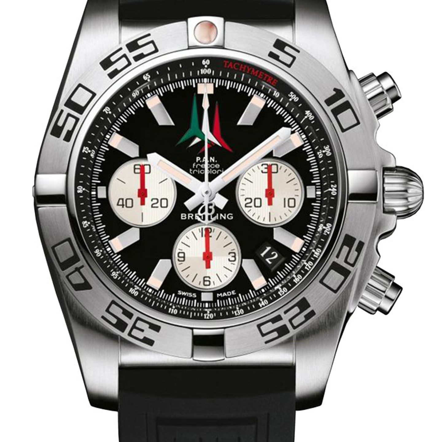 Breitling Chronomat 44 AB01104D/BC62/153S (2024) - Zwart wijzerplaat 44mm Staal (1/1)