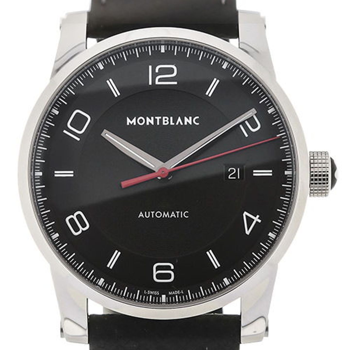 Montblanc Timewalker 113877 (2023) - Black dial 41 mm Steel case (1/4)