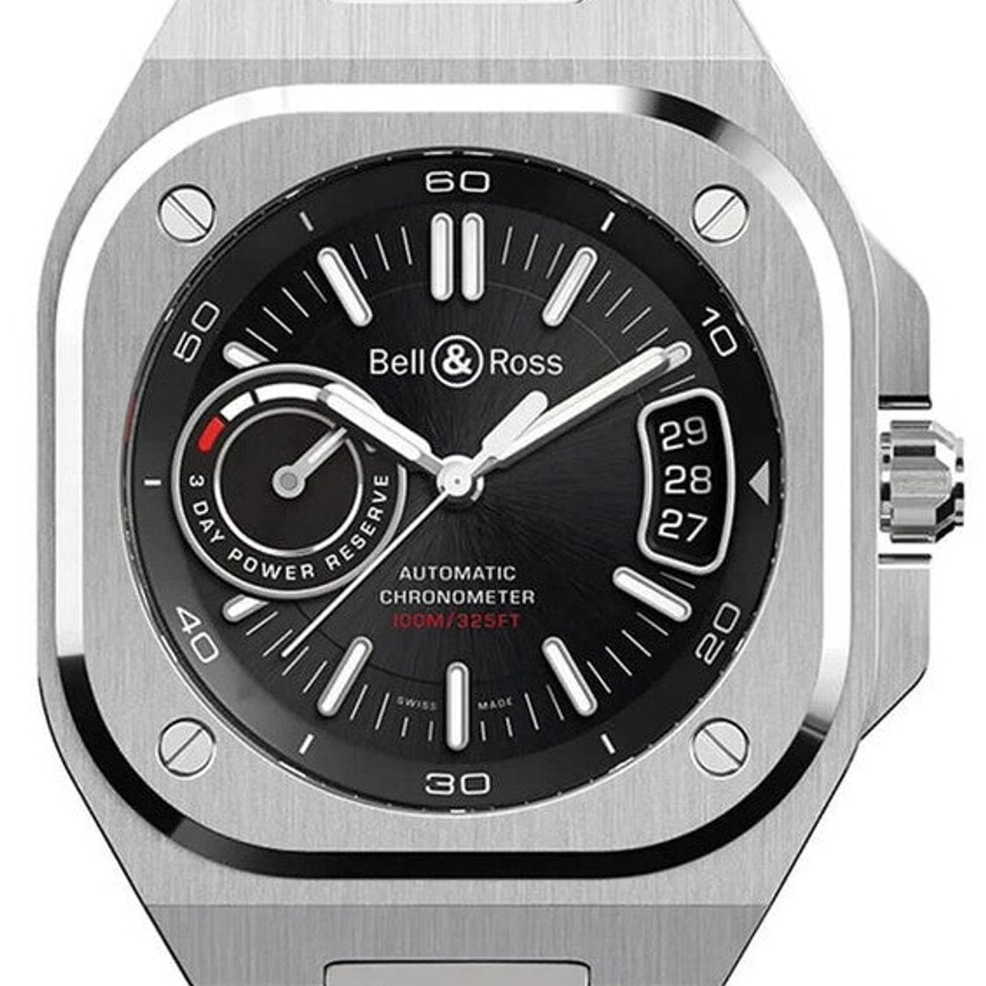 Bell & Ross Unknown BRX5R-BL-ST/SST (2026) - Zwart wijzerplaat 42mm Staal (1/1)