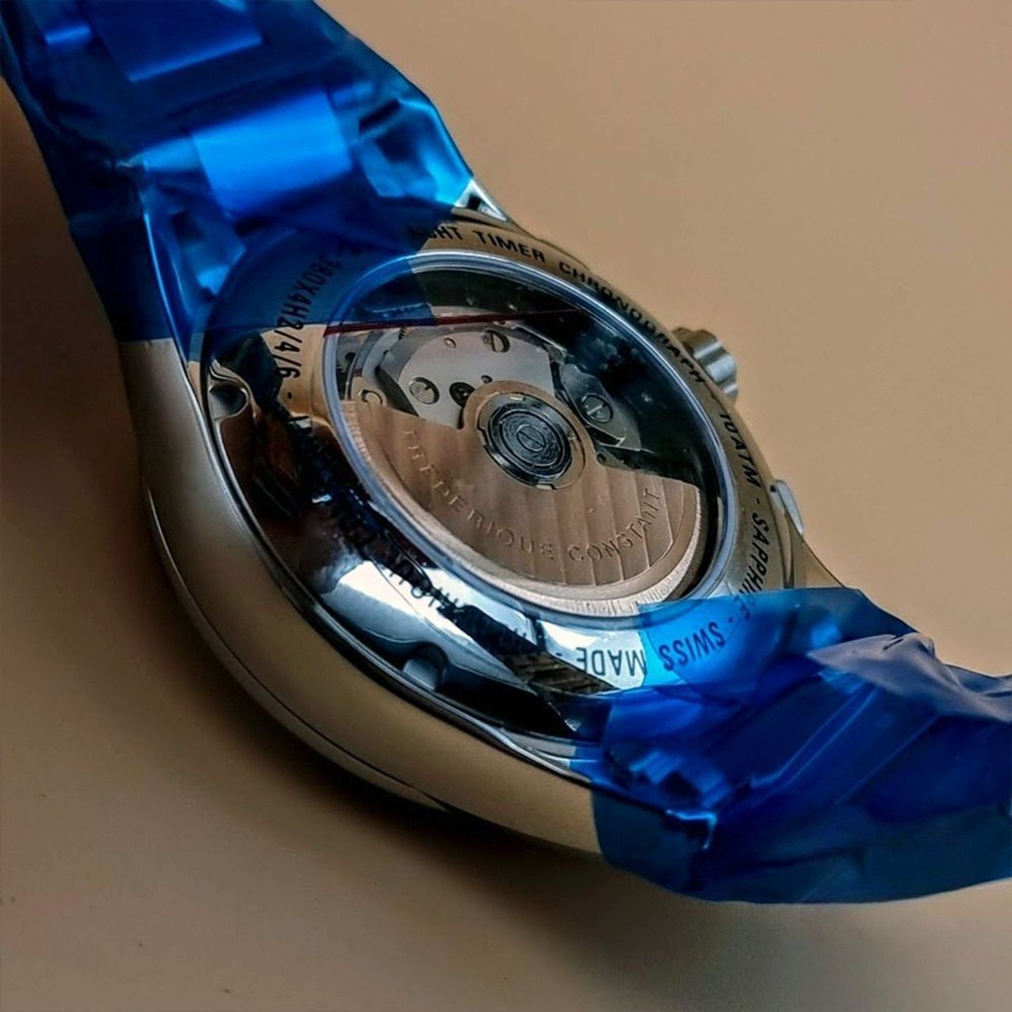 Frederique Constant Yacht Timer GMT FC-380GT4H6B (2025) - Grijs wijzerplaat 42mm Staal (8/8)