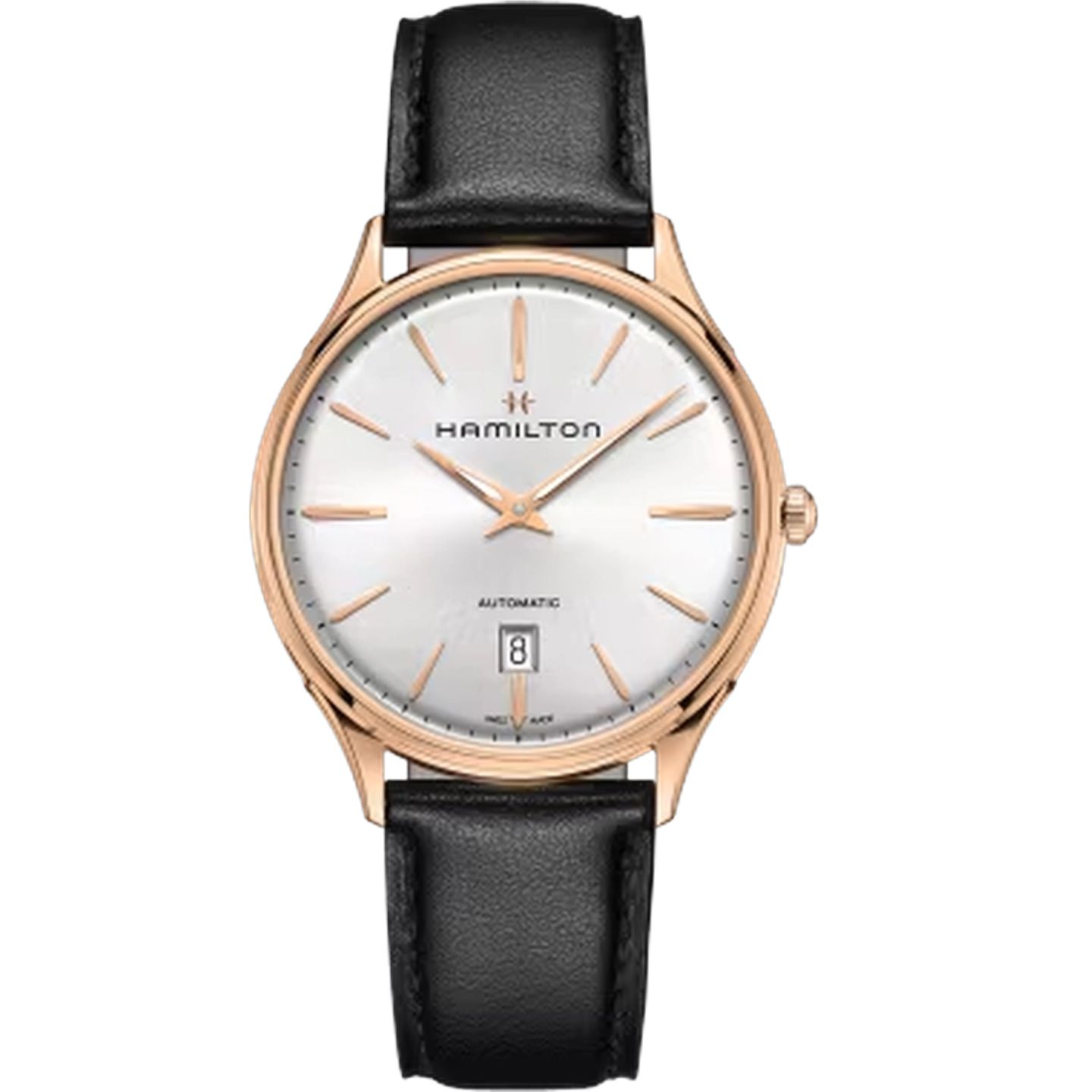 Hamilton Jazzmaster Thinline H38545751 (2025) - Zilver wijzerplaat 40mm Roségoud (1/1)
