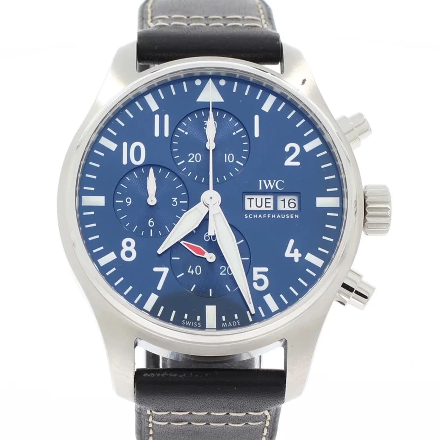 IWC Pilot Chronograph IW378003 (2024) - Blauw wijzerplaat 43mm Staal (1/3)