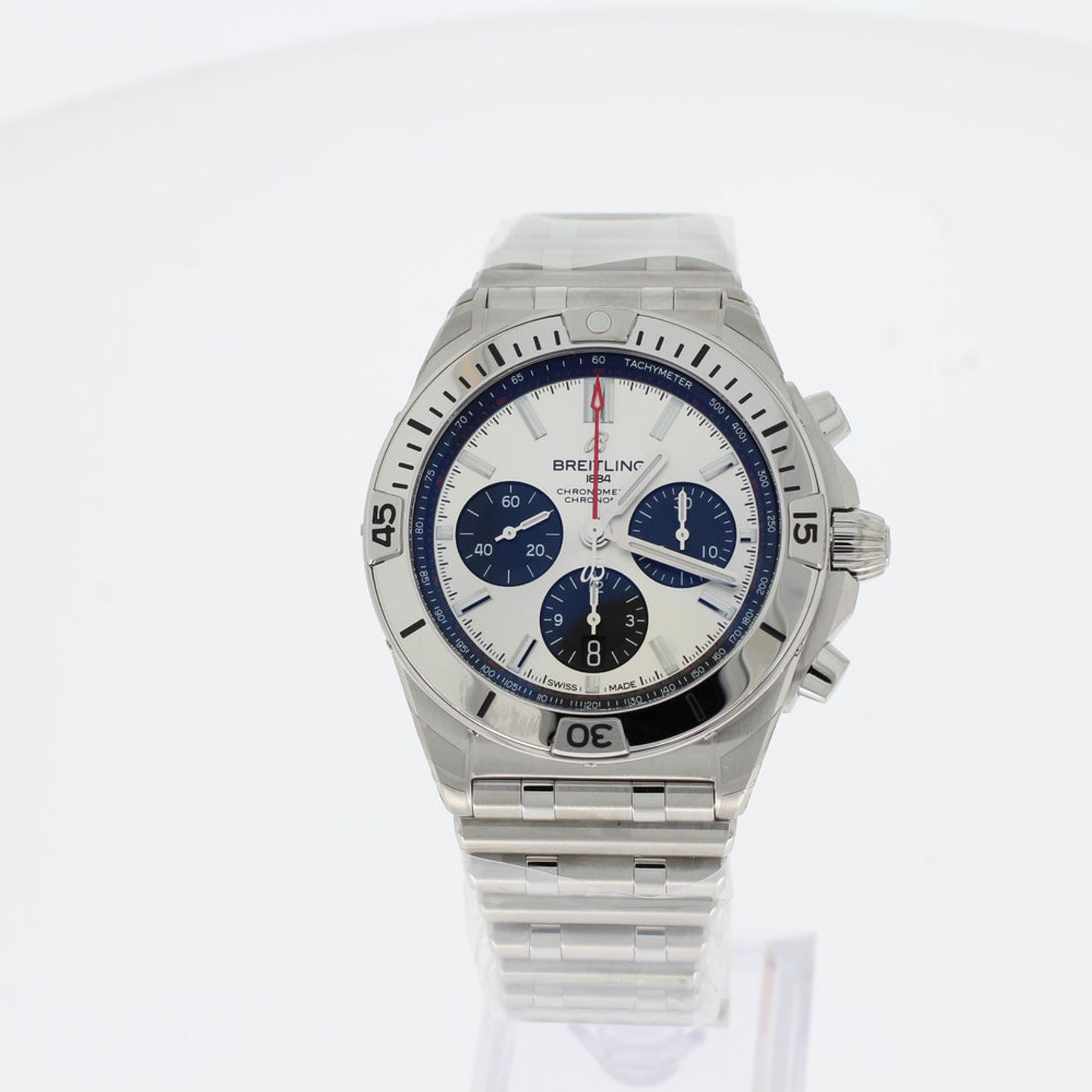 Breitling Chronomat 42 AB0134101G1A1 (2024) - Zilver wijzerplaat 42mm Staal (1/4)