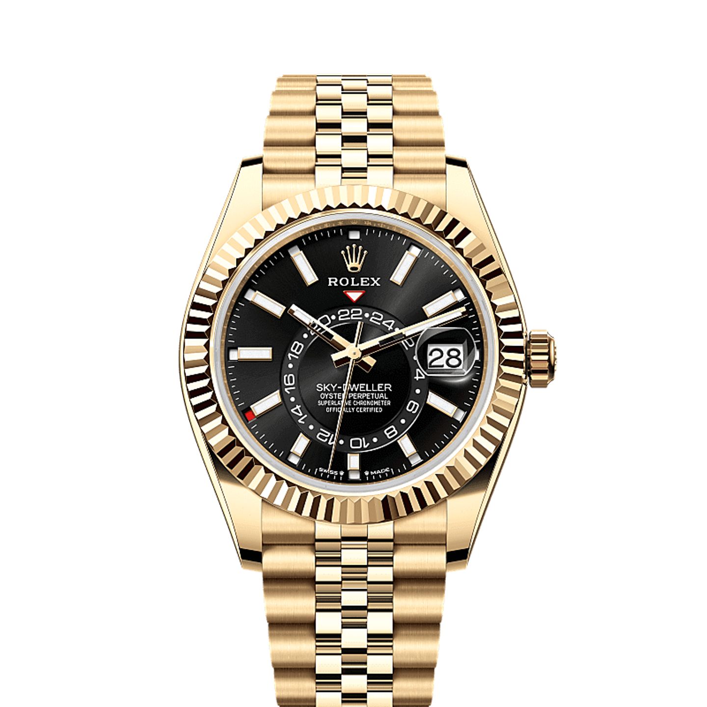 Rolex Sky-Dweller 336938 (2025) - Black dial 42 mm Yellow Gold case (1/1)