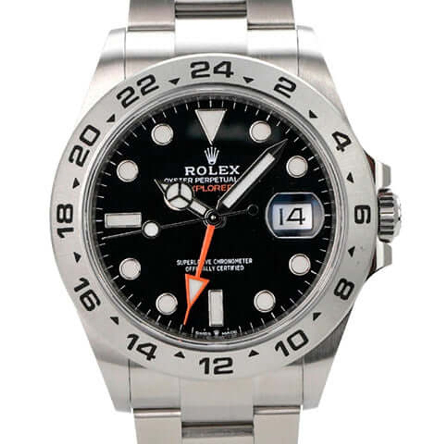 Rolex Explorer II 226570 (2023) - Zwart wijzerplaat 42mm Staal (1/8)