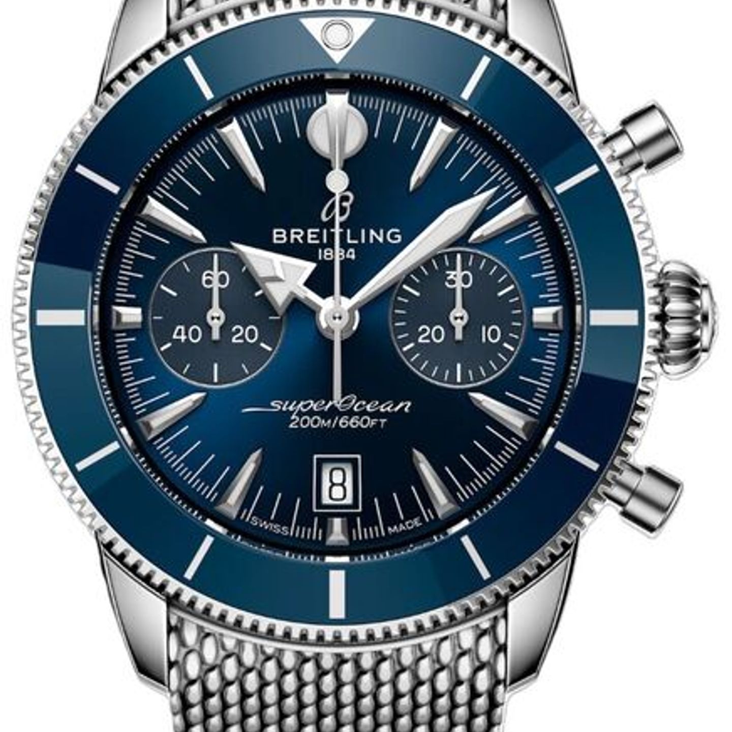 Breitling Superocean Heritage A10390161C1A1 (2026) - Blauw wijzerplaat 36mm Staal (1/1)