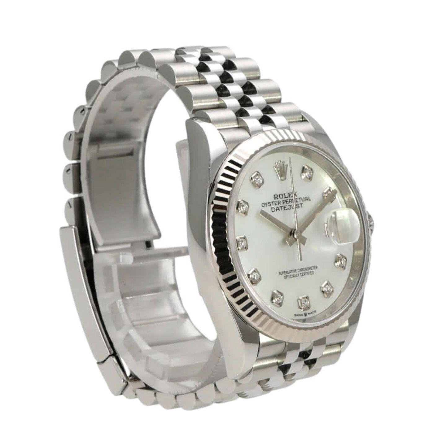 Rolex Datejust 36 126234 (2022) - Parelmoer wijzerplaat 36mm Staal (4/8)
